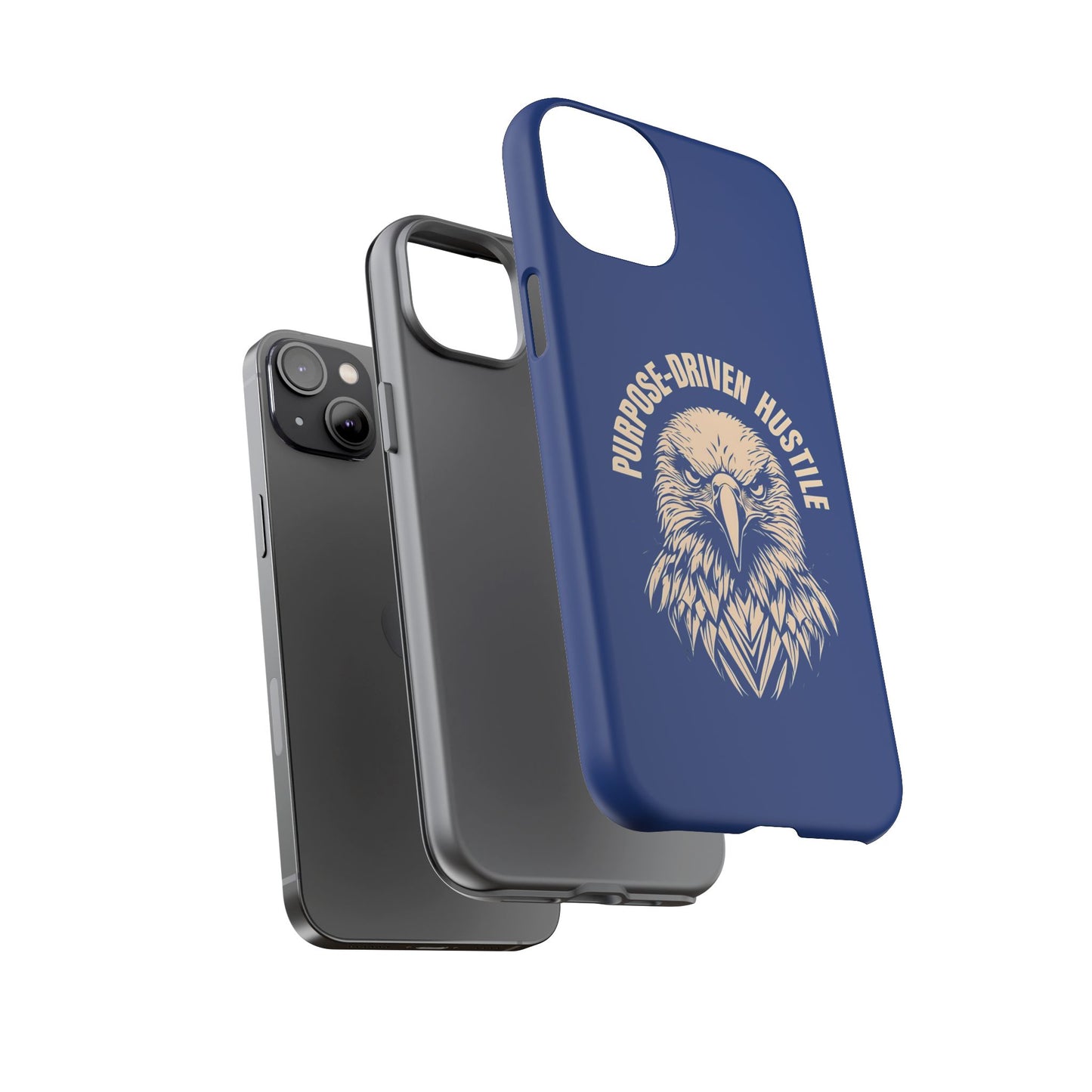 Purpose-Driven Hustle Phone Case - Eagle Design for iPhone 12 to iPhone 16