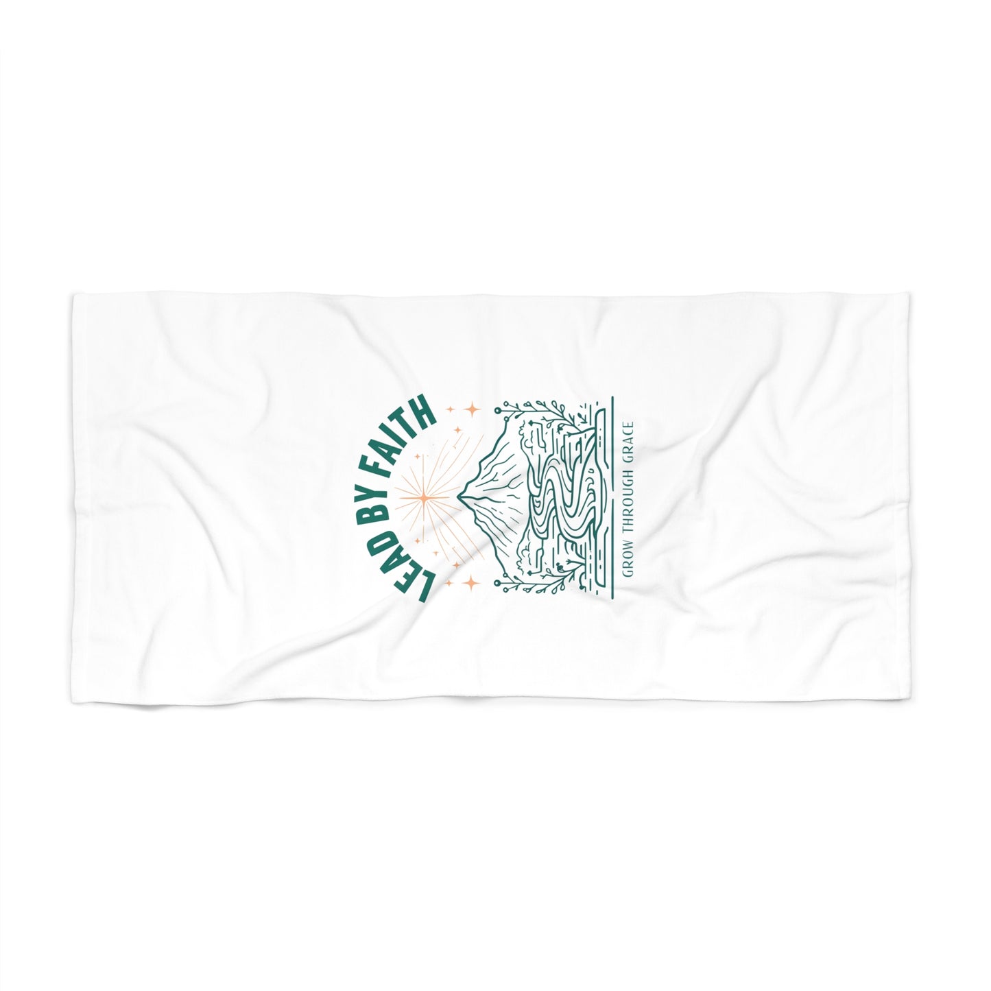 Lead by Faith Beach Towel – Soft, Absorbent & Perfect for Pool, Beach & Travel