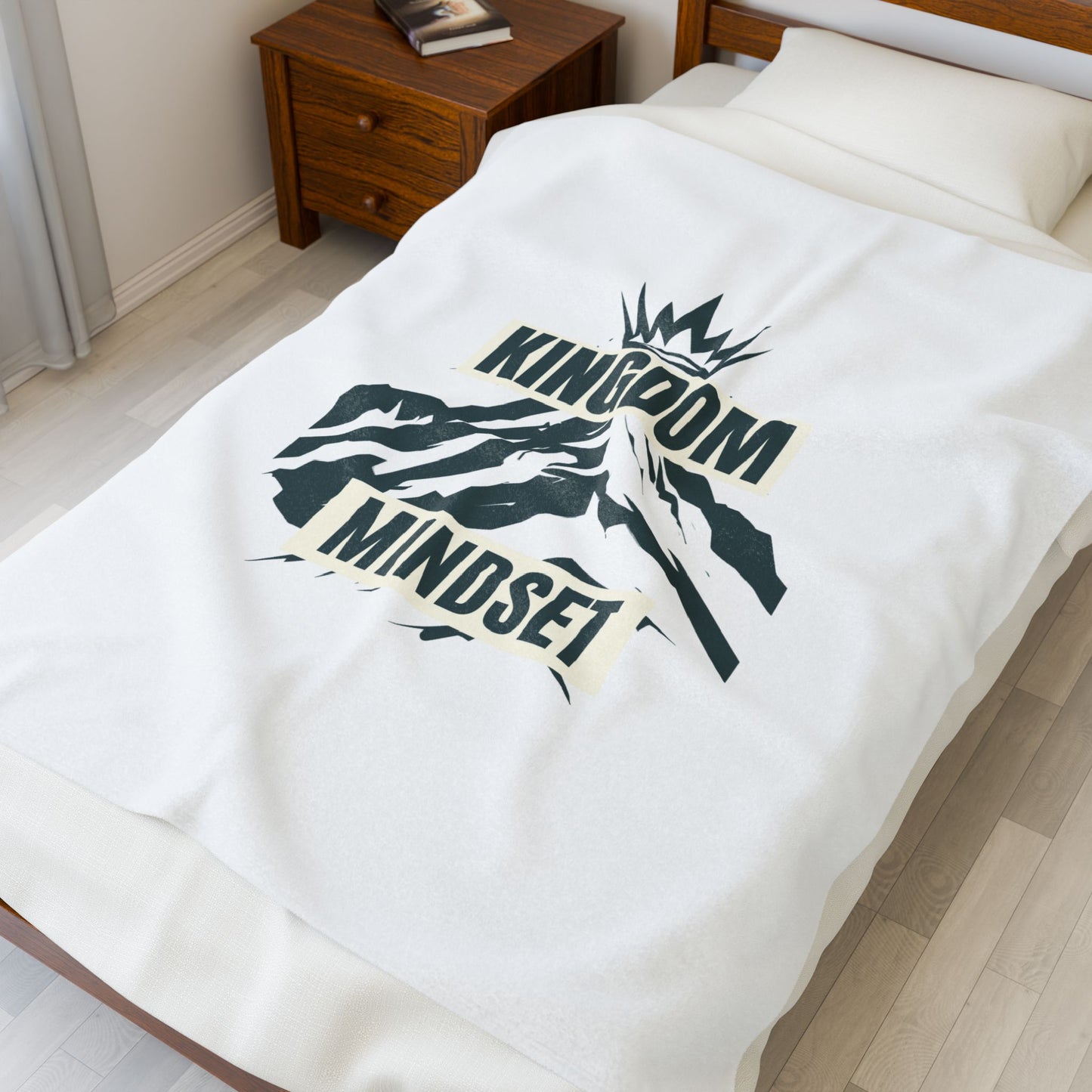 Kingdom Mindset Velveteen Plush Blanket – Ultra-Soft, Warm & Durable for Home & Gifts