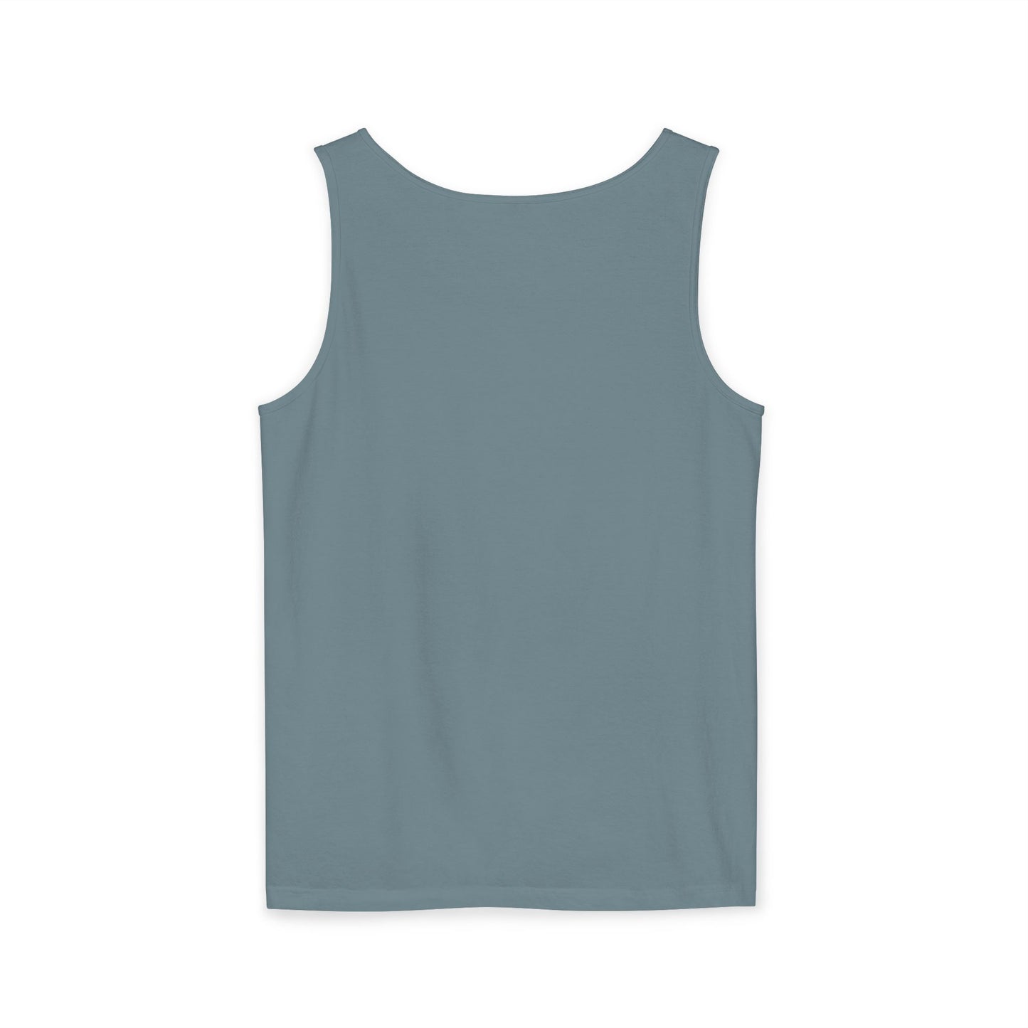 Beach Time (Teal) Unisex Garment-Dyed Tank Top – Summer Fit for Beach Days, Relaxed Casual Wear, Travel Outfit