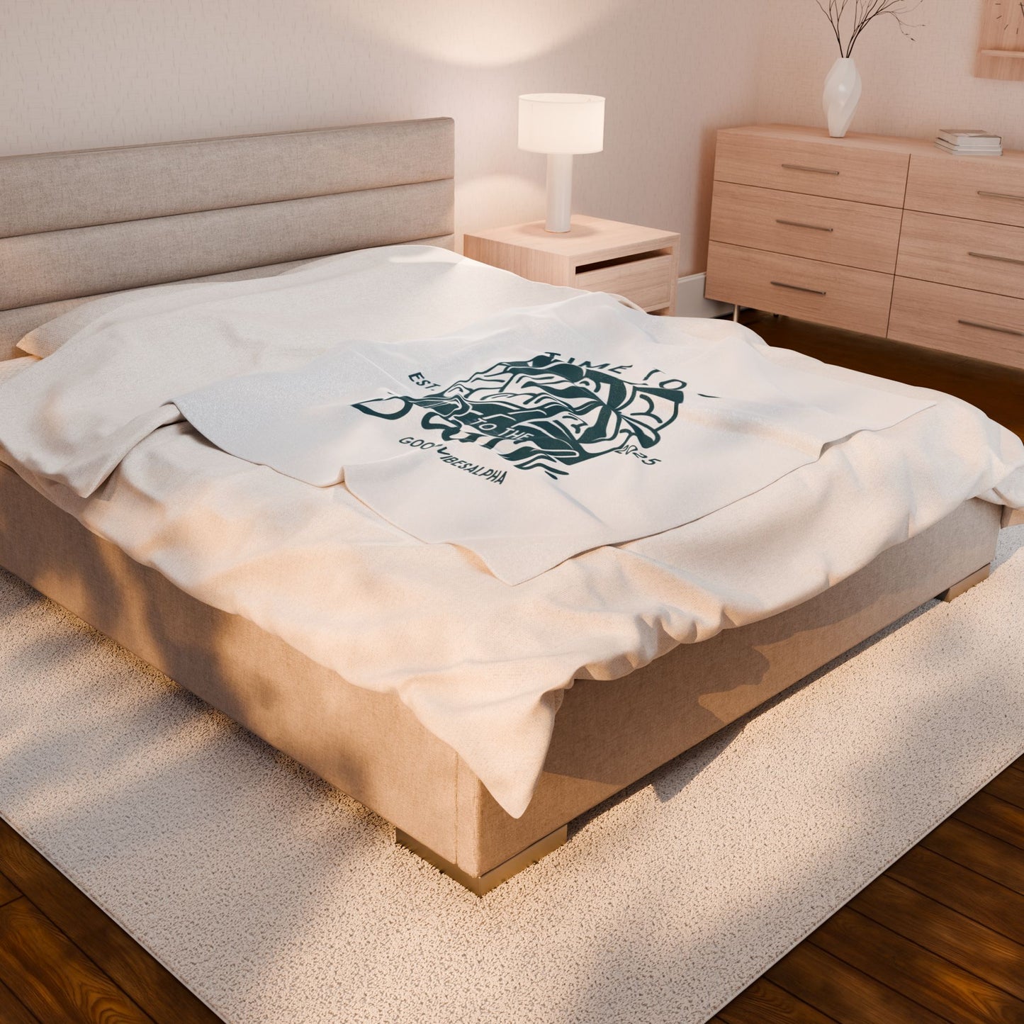 Beach Time Plush Blanket (TOW) | Cozy Home Decor, Relaxation Blanket