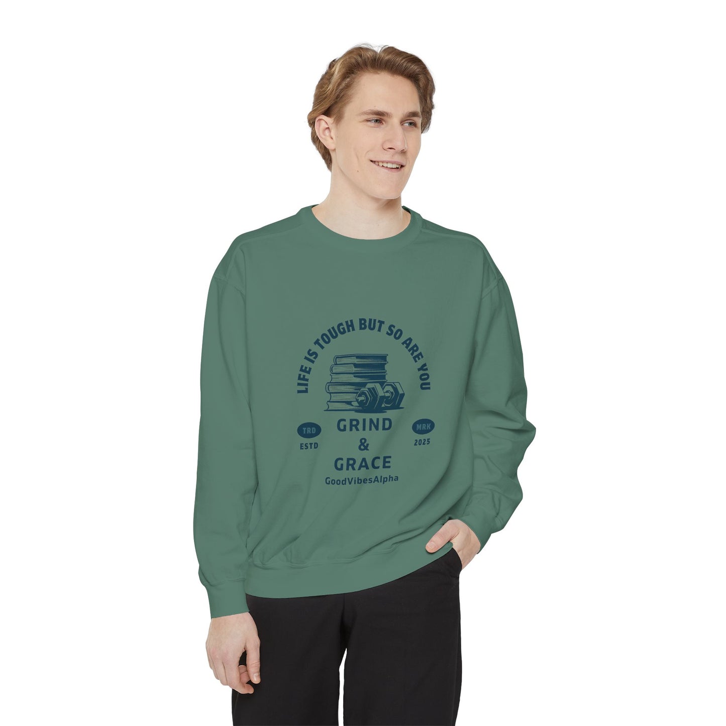 Grind & Grace Unisex Heavyweight Sweatshirt – Soft, Warm & Durable for Everyday Comfort