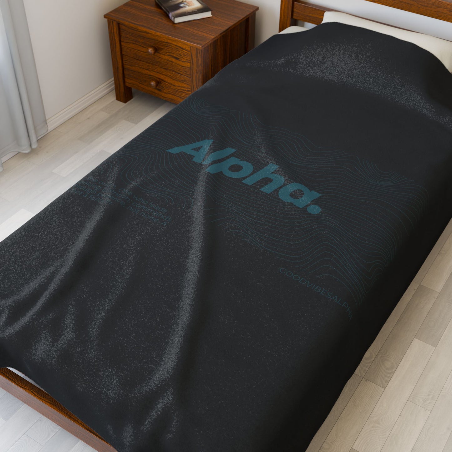 Alpha Waves Plush Blanket (TOB) | Cozy Home Decor, Relaxation Blanket