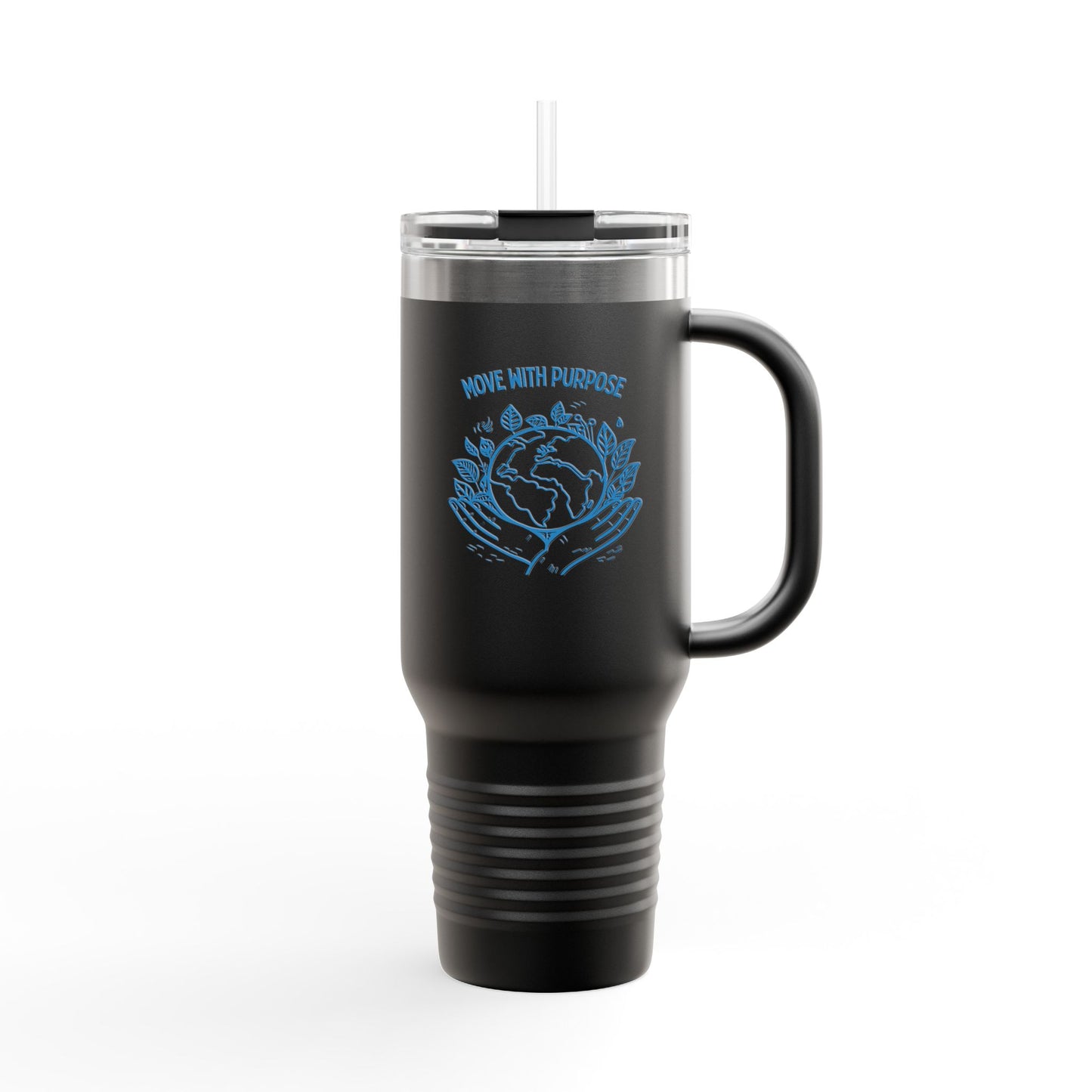 Move with Purpose Insulated Travel Mug – 40oz Stainless Steel, Leak-Proof & Double-Wall Insulated