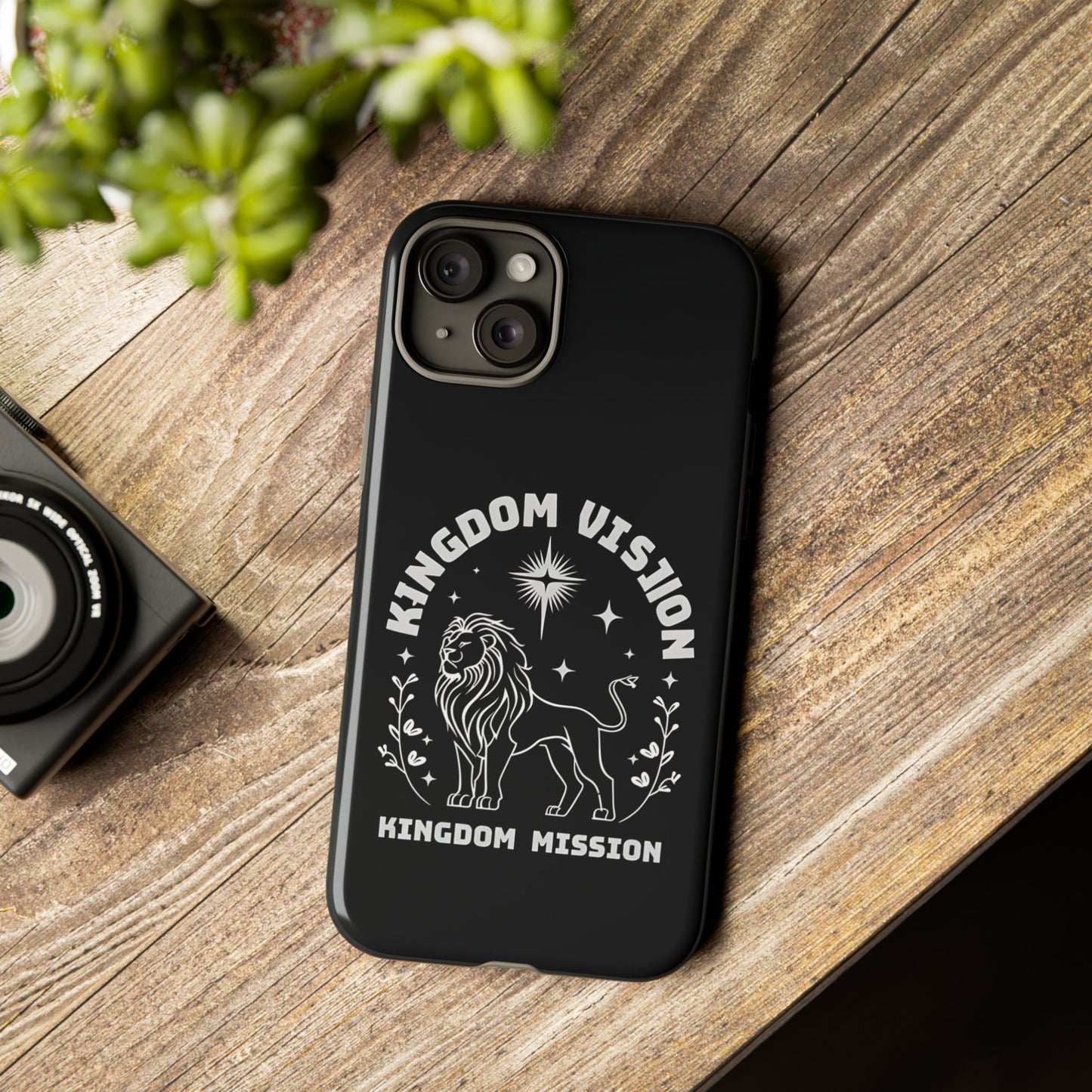 Kingdom Vision Phone Case - Inspirational Lion Design for iPhone 12 to iPhone 16