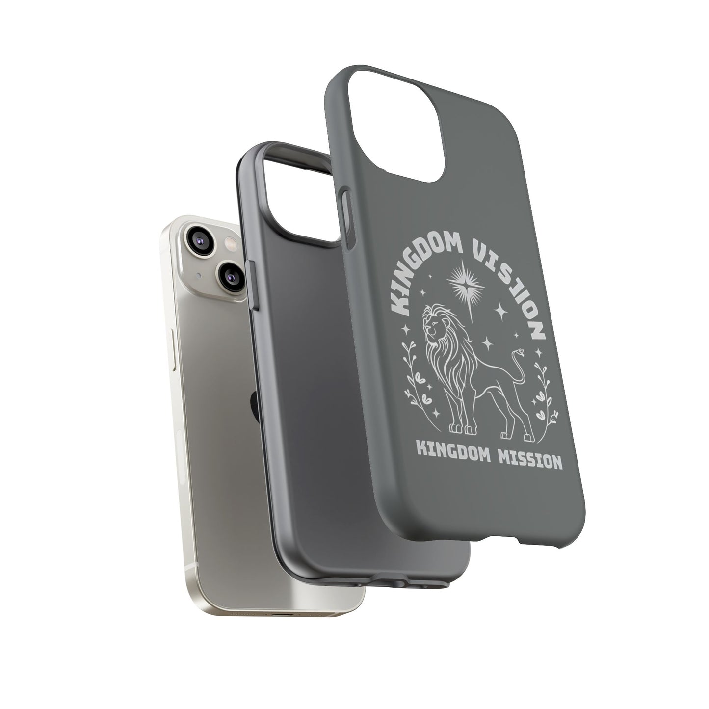 Kingdom Vision Phone Case - Inspirational Lion Design for iPhone 12 to iPhone 16