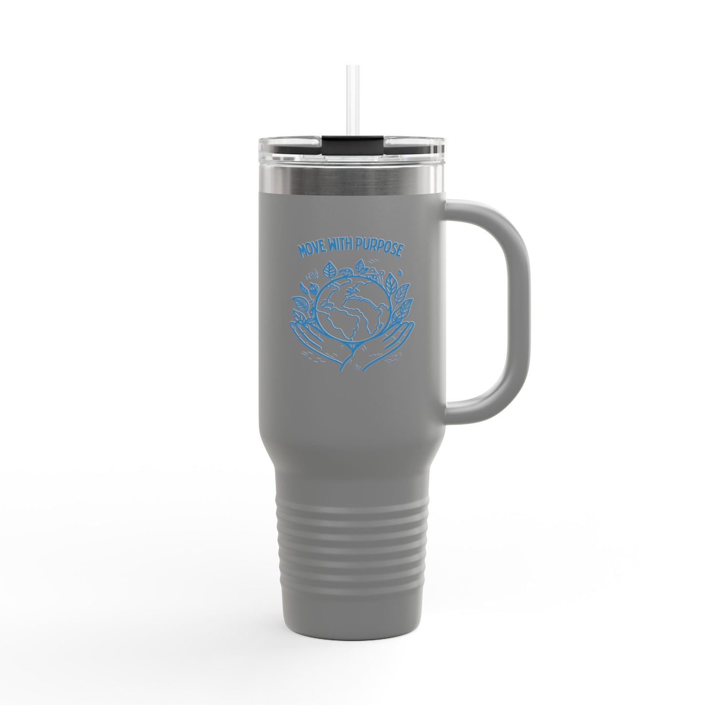 Move with Purpose Insulated Travel Mug – 40oz Stainless Steel, Leak-Proof & Double-Wall Insulated