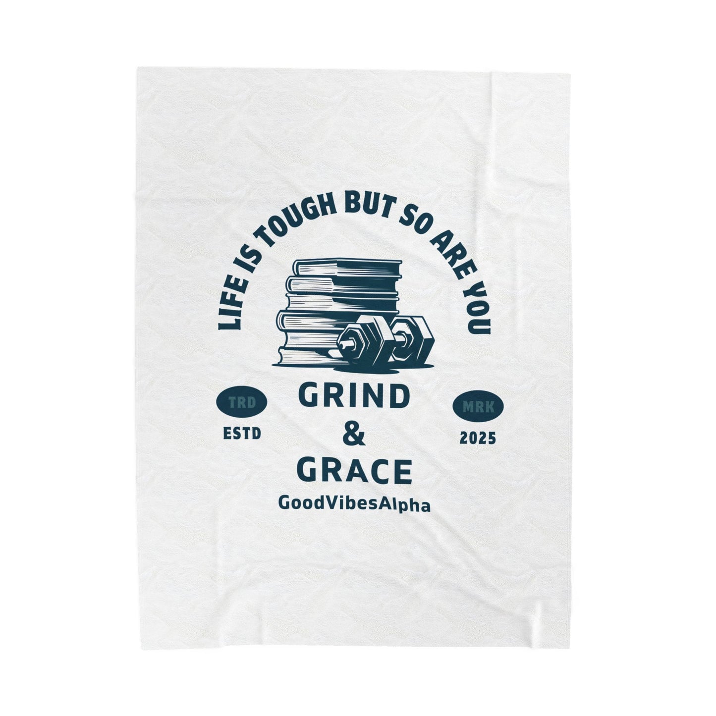 Grind & Grace Velveteen Plush Blanket – Ultra-Soft, Warm & Durable for Home & Gifts