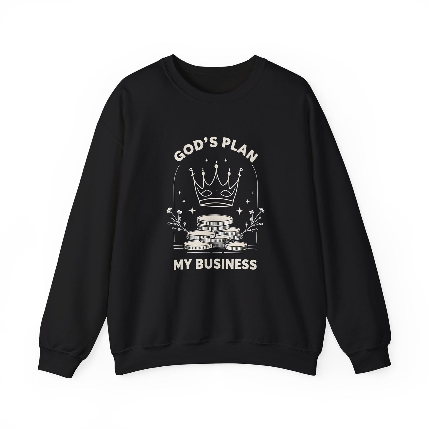 God's Plan Crewneck Sweatshirt – Soft & Cozy Unisex Pullover with Faith-Inspired Design for Casual & Everyday Wear
