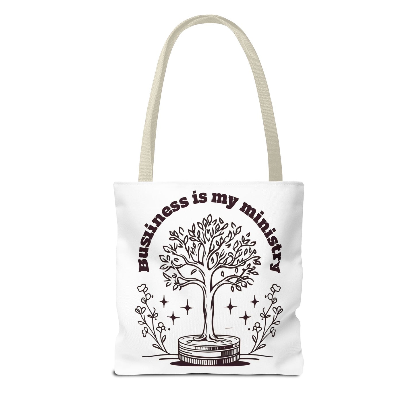 Business is My Ministry Tote Bag β Durable Canvas Bag with Faithful Entrepreneurship Design for Everyday Use