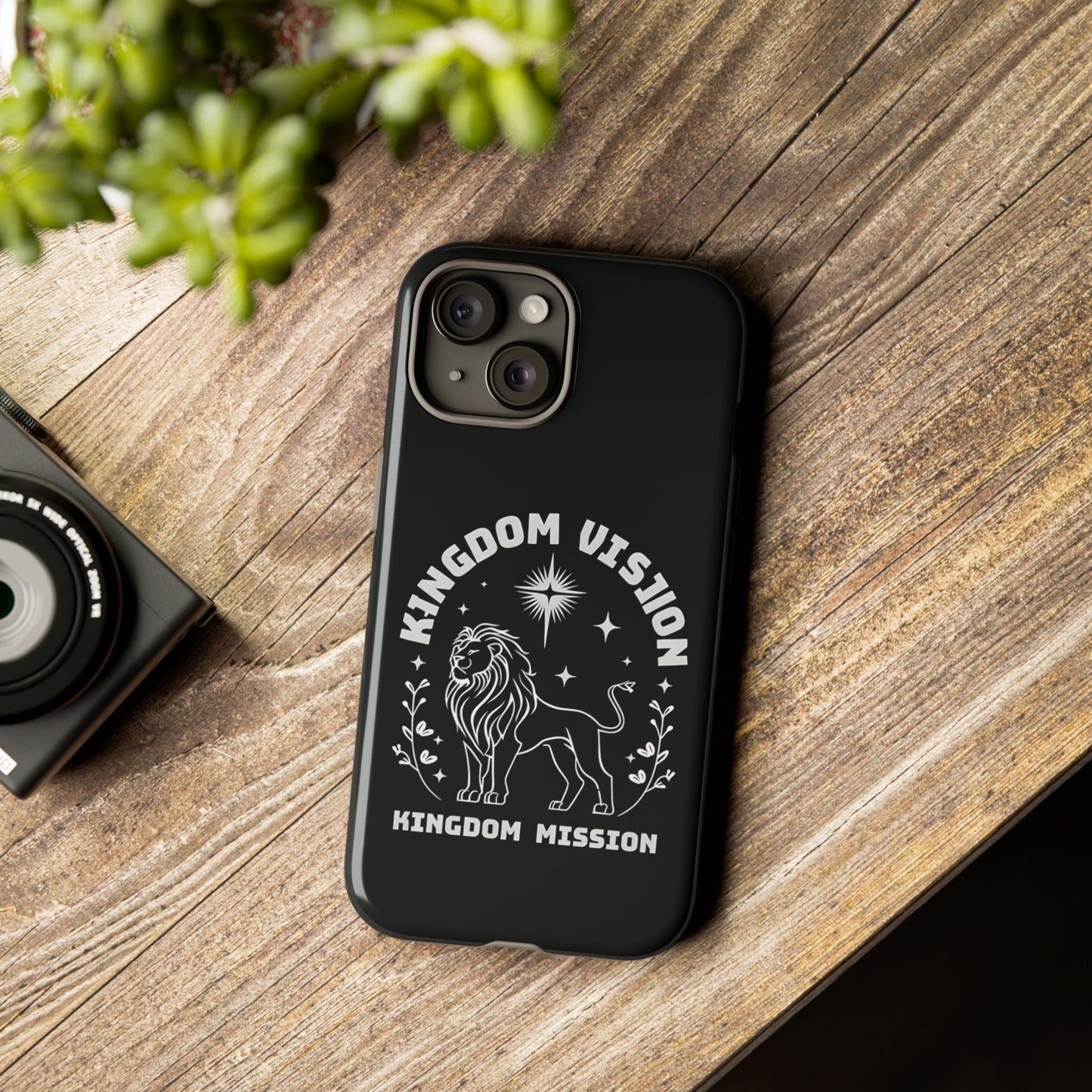 Kingdom Vision Phone Case - Inspirational Lion Design for iPhone 12 to iPhone 16