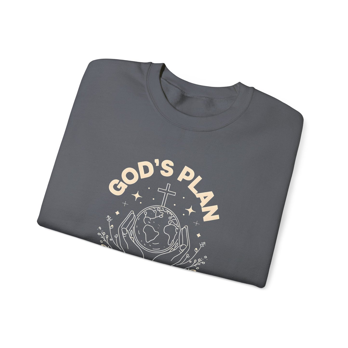 God's Plan Crewneck Sweatshirt – Soft & Cozy Unisex Pullover for Casual & Streetwear Style