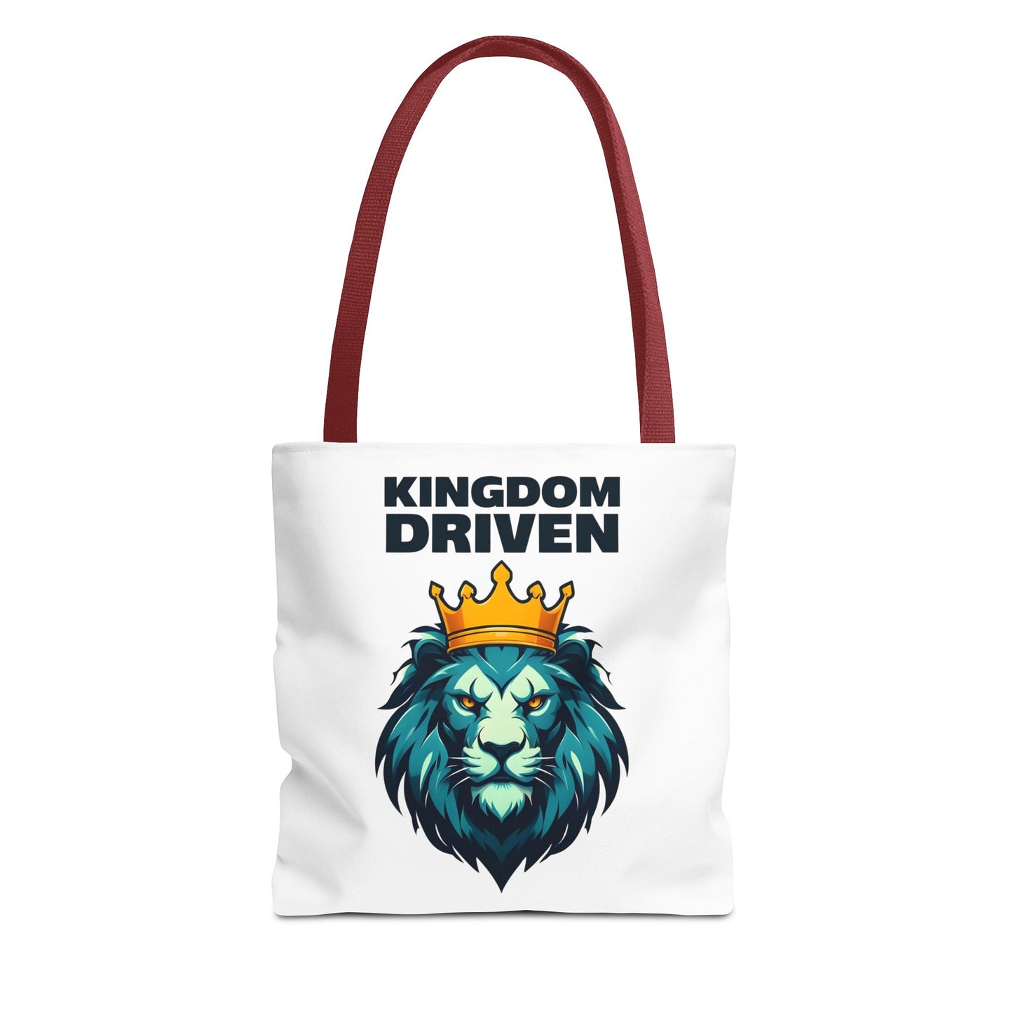 Kingdom Driven Lion Tote Bag β Durable Canvas Bag with Inspirational Design for Everyday Use