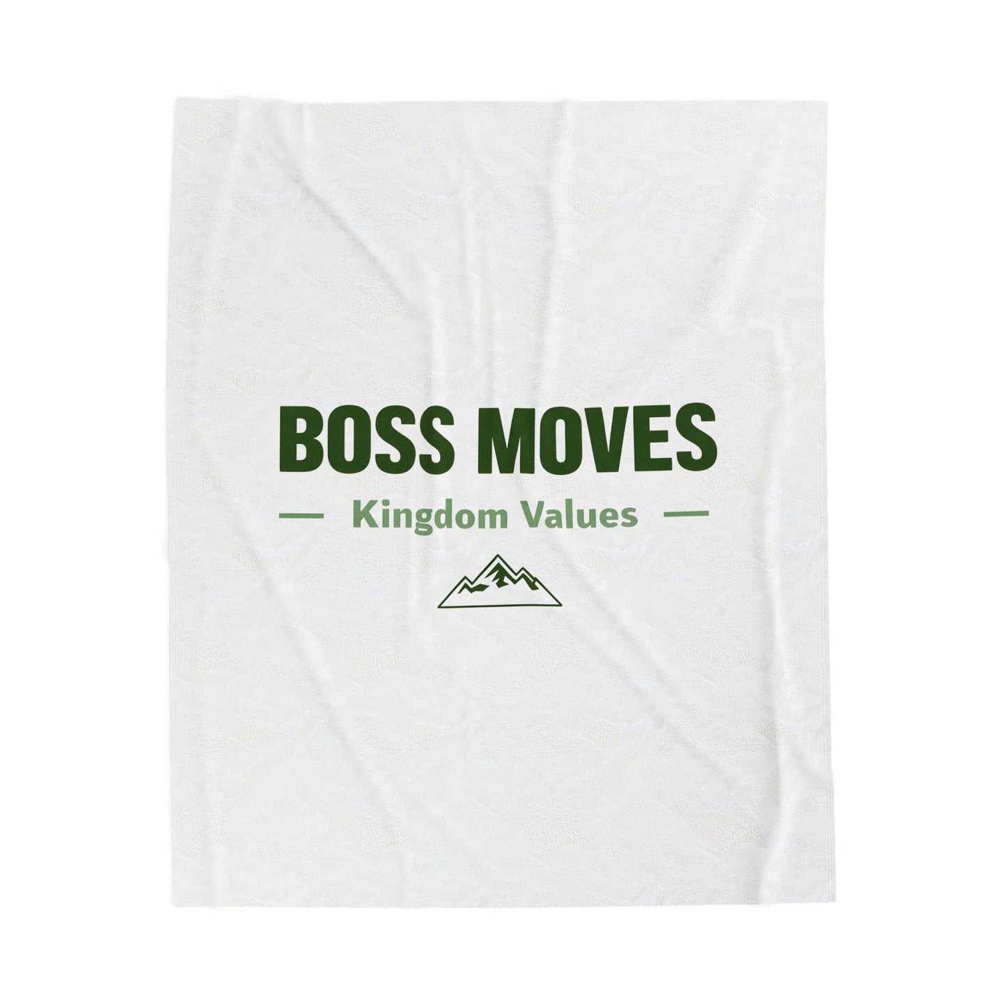 Boss Moves Velveteen Plush Blanket – Ultra-Soft, Warm & Durable for Home & Gifts