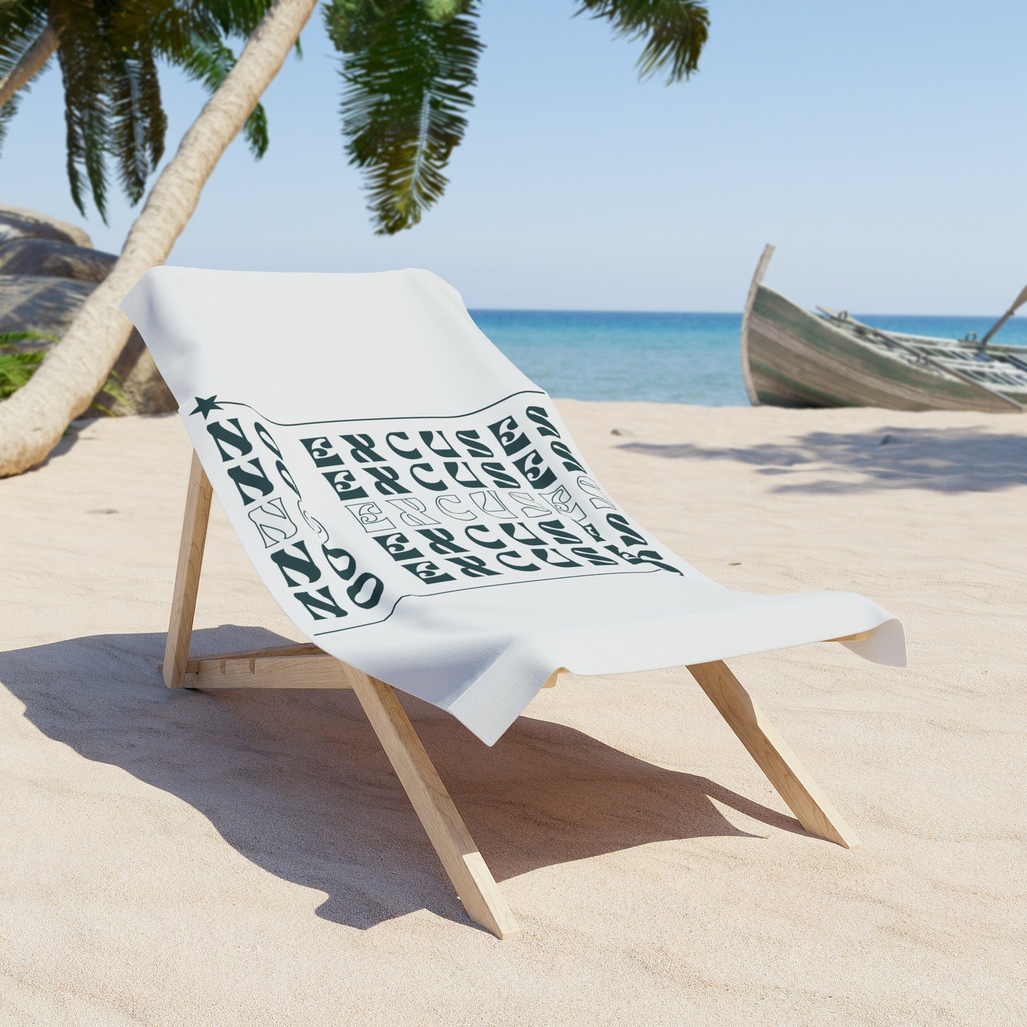 No Excuses Beach Towel – Soft, Quick-Dry & Absorbent for Pool, Beach & Travel