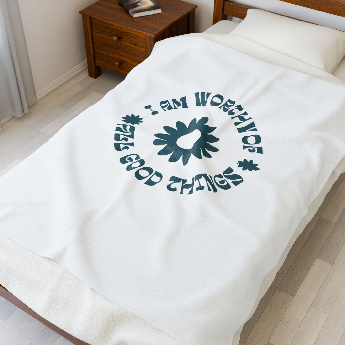 Worthy Velveteen Plush Blanket – Ultra-Soft, Warm & Durable for Home & Gifts