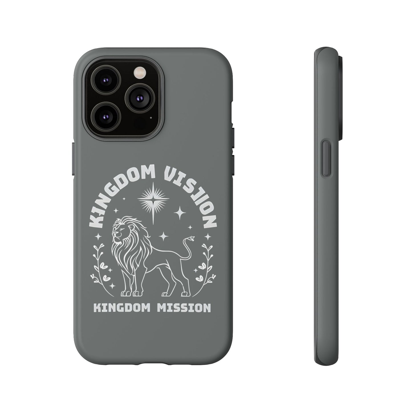 Kingdom Vision Phone Case - Inspirational Lion Design for iPhone 12 to iPhone 16