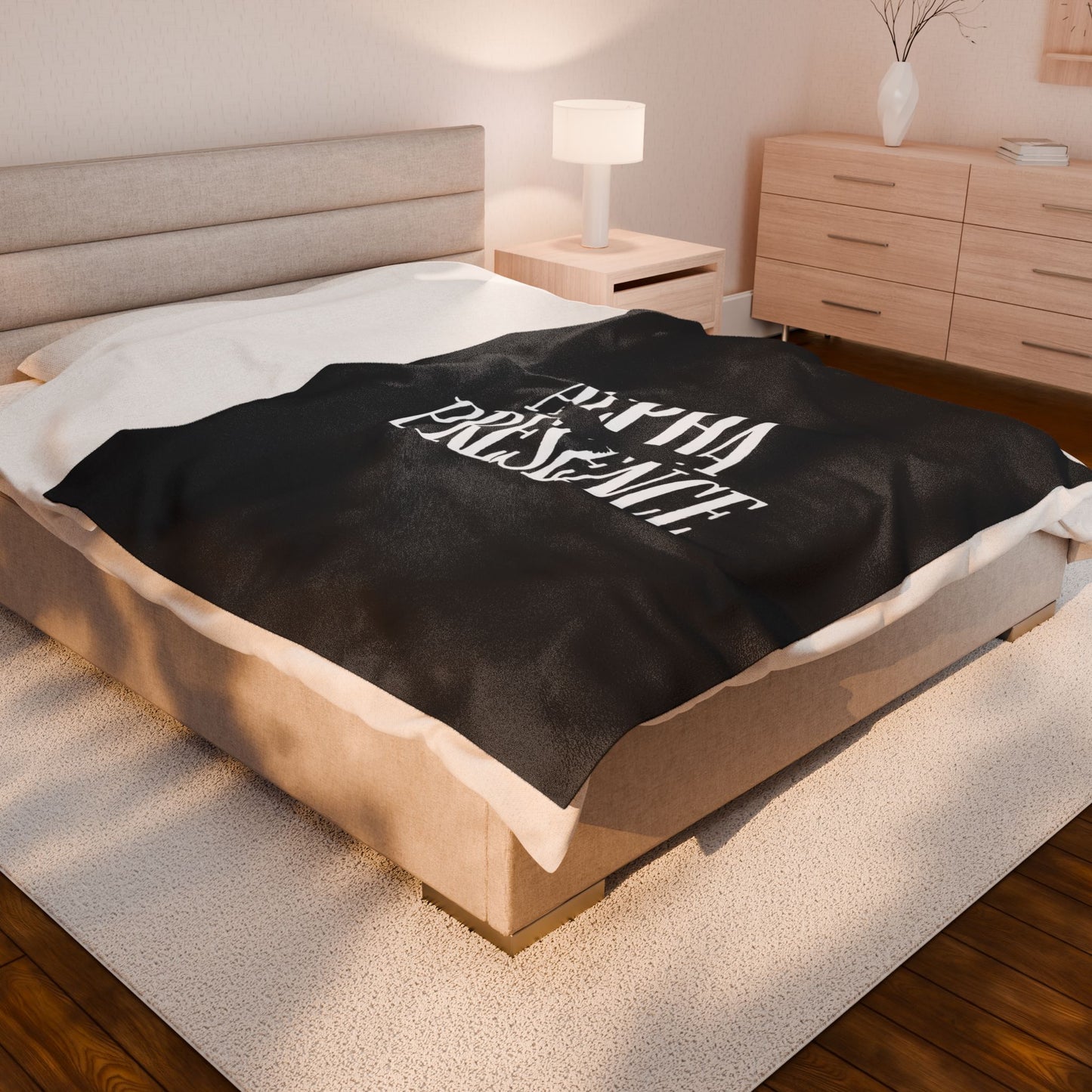 Alpha Presence Plush Blanket (WOB) | Cozy Home Decor, Relaxation Blanket