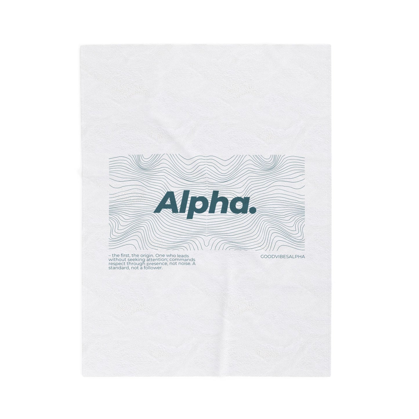 Alpha Waves Plush Blanket (TOW) | Cozy Home Decor, Relaxation Blanket