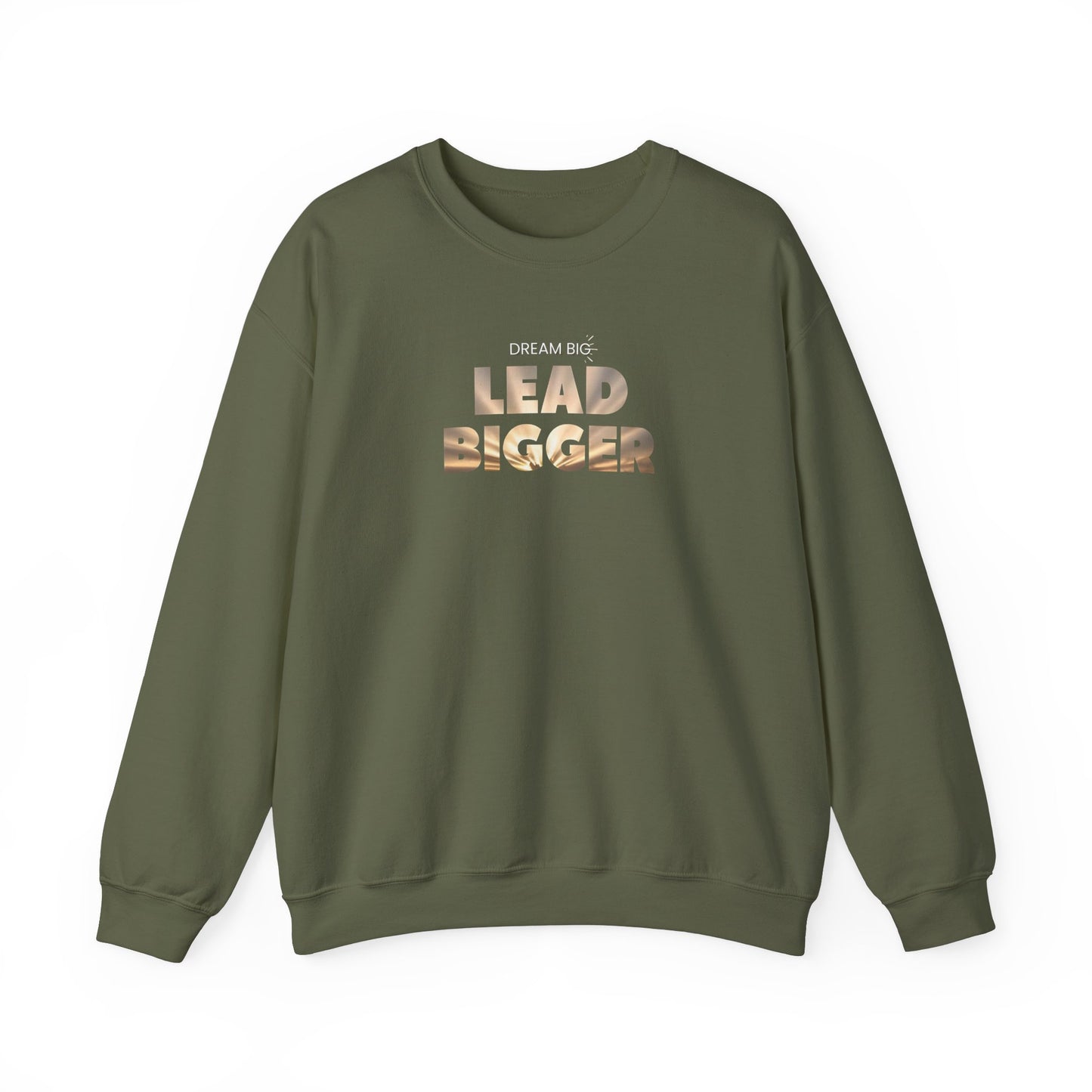 Lead Bigger Crewneck Sweatshirt – Soft Fleece, Comfortable Fit, Everyday Streetwear