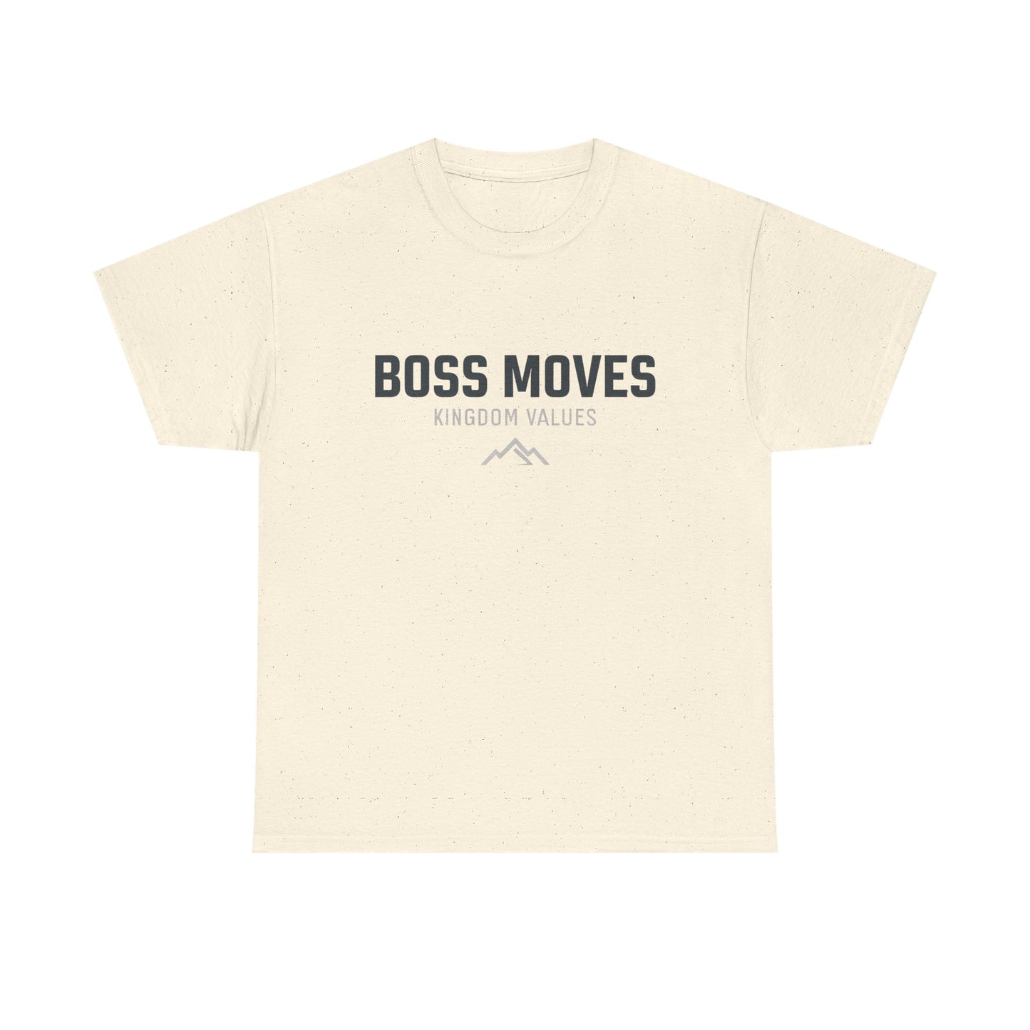 Boss Moves Heavy Cotton T-Shirt β Kingdom Values Unisex Tee for Casual & Everyday Wear