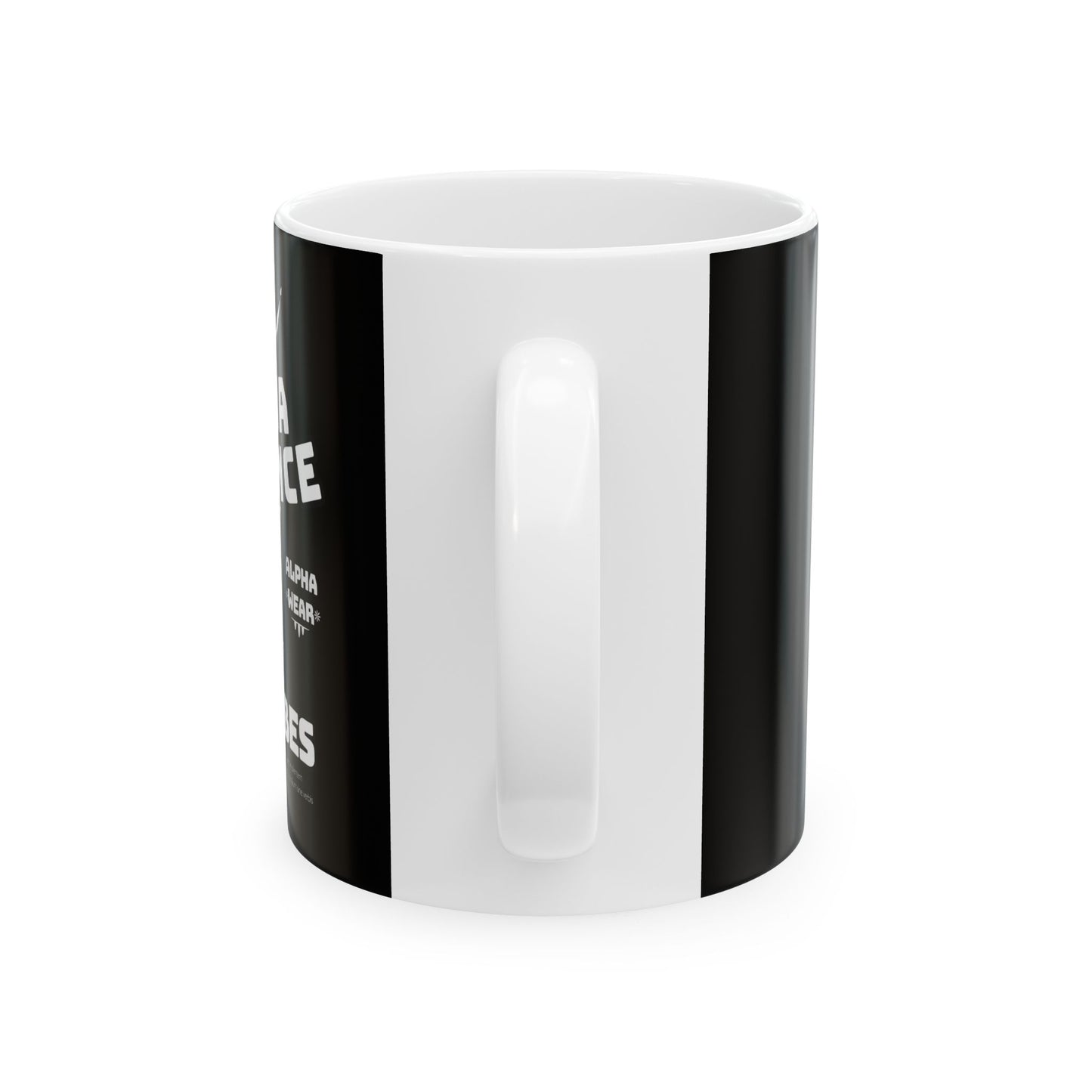 Ceramic Coffee Mug, Alpha Presence (Wolf) | Gift for Coffee Lovers, Office Decor,