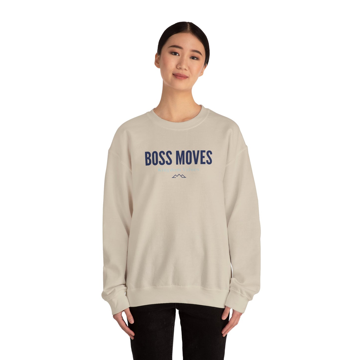 Boss Moves Crewneck Sweatshirt – Soft & Cozy Unisex Pullover for Casual & Streetwear Style