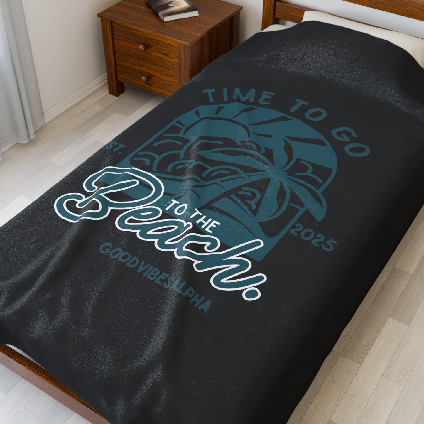 Beach Time Plush Blanket (TOB) | Cozy Home Decor, Relaxation Blanket