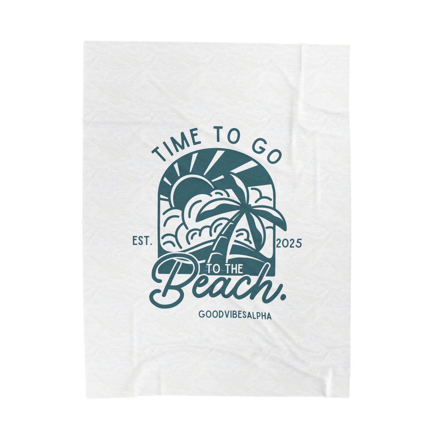 Beach Time Plush Blanket (TOW) | Cozy Home Decor, Relaxation Blanket