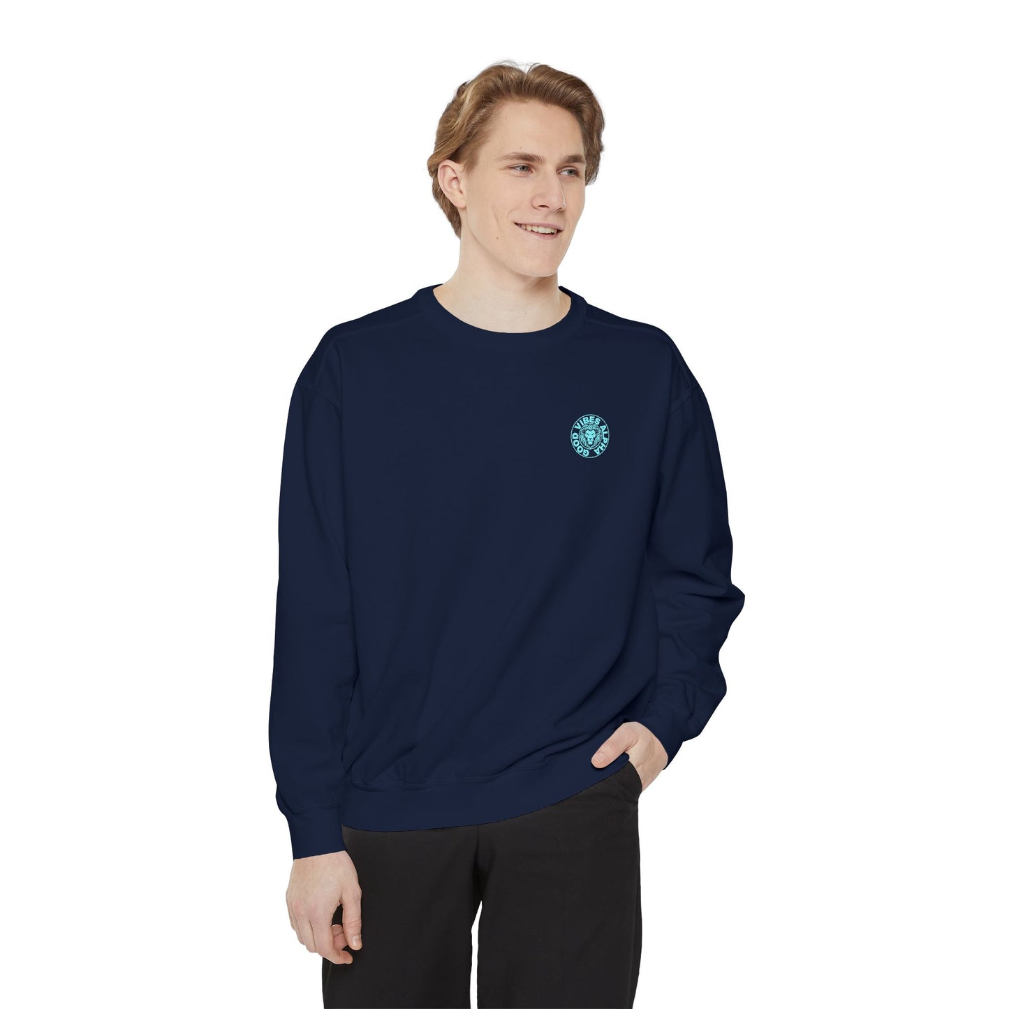 Greatness (Aqua) Unisex Heavyweight Sweatshirt , Soft, Warm & Durable for Everyday Comfort