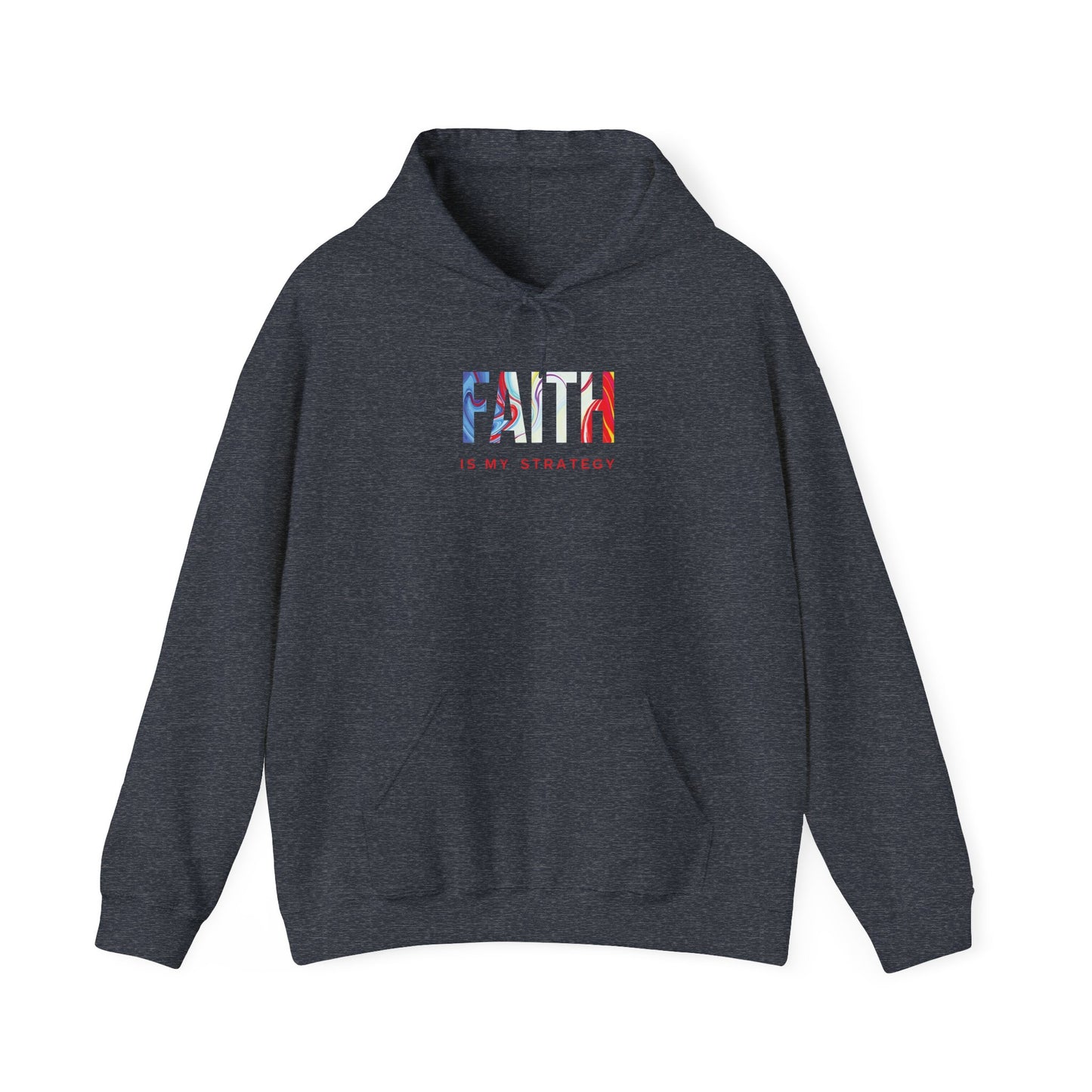 Faith Is My Strategy Hoodie – Soft & Cozy Unisex Pullover for Casual & Streetwear Style