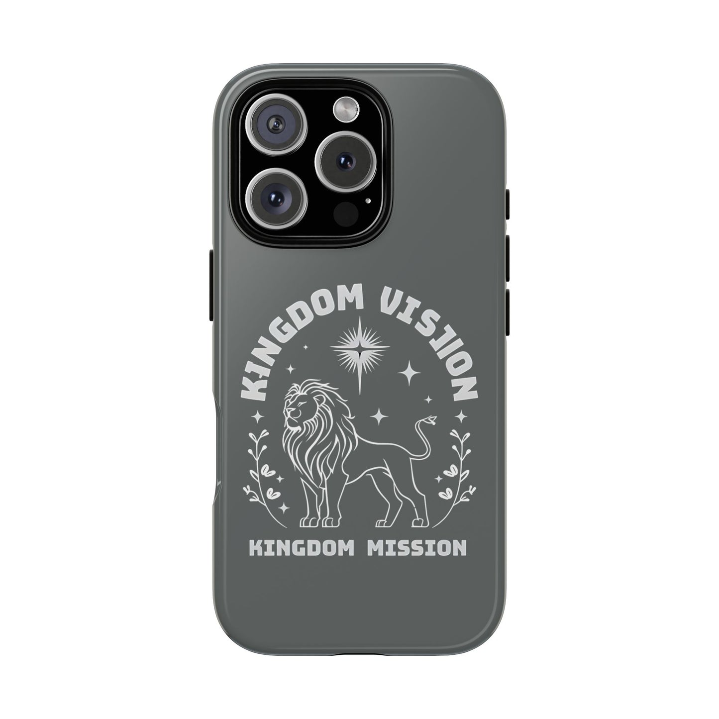 Kingdom Vision Phone Case - Inspirational Lion Design for iPhone 12 to iPhone 16