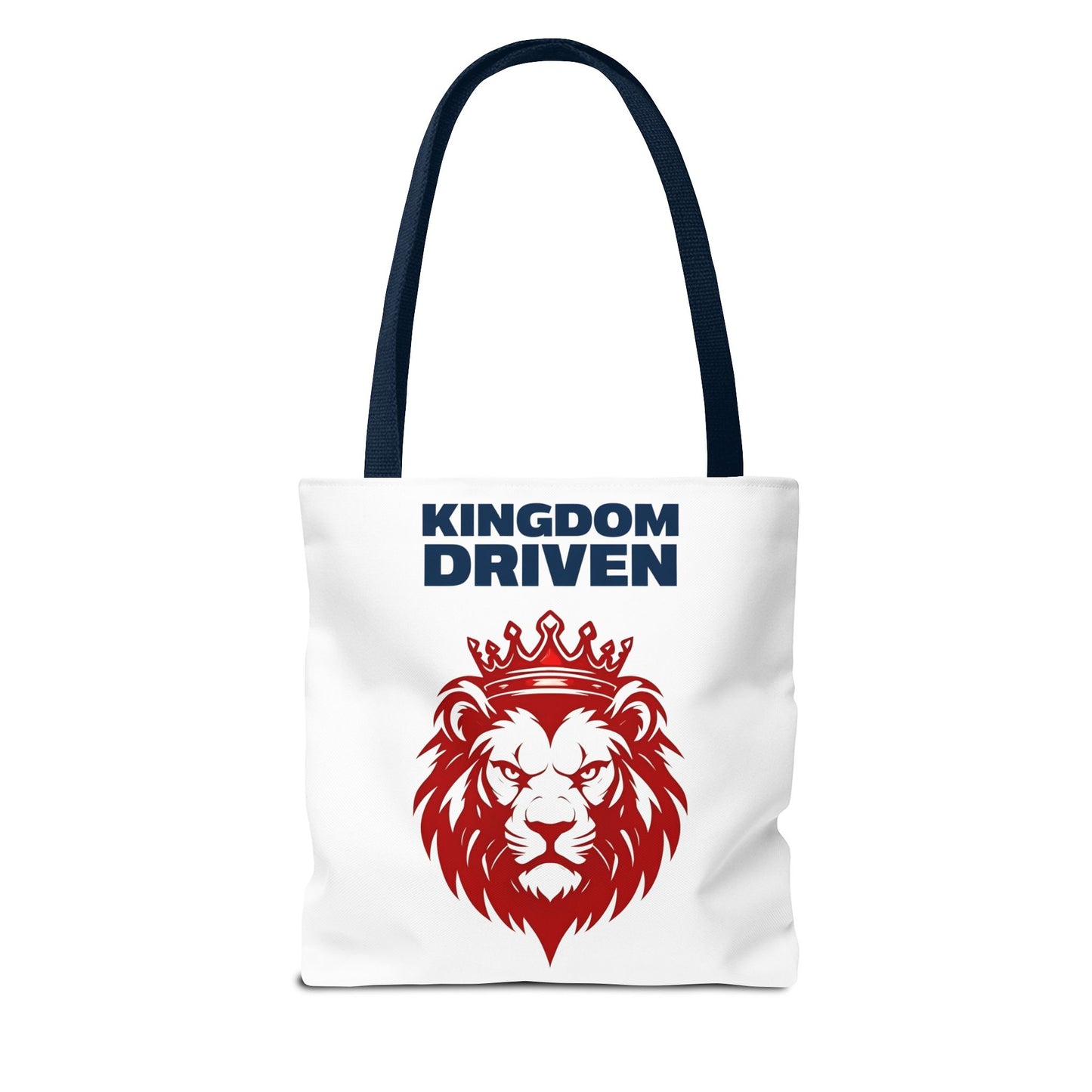Kingdom Driven Lion Tote Bag β Durable Canvas Bag with Inspirational Design for Everyday Use