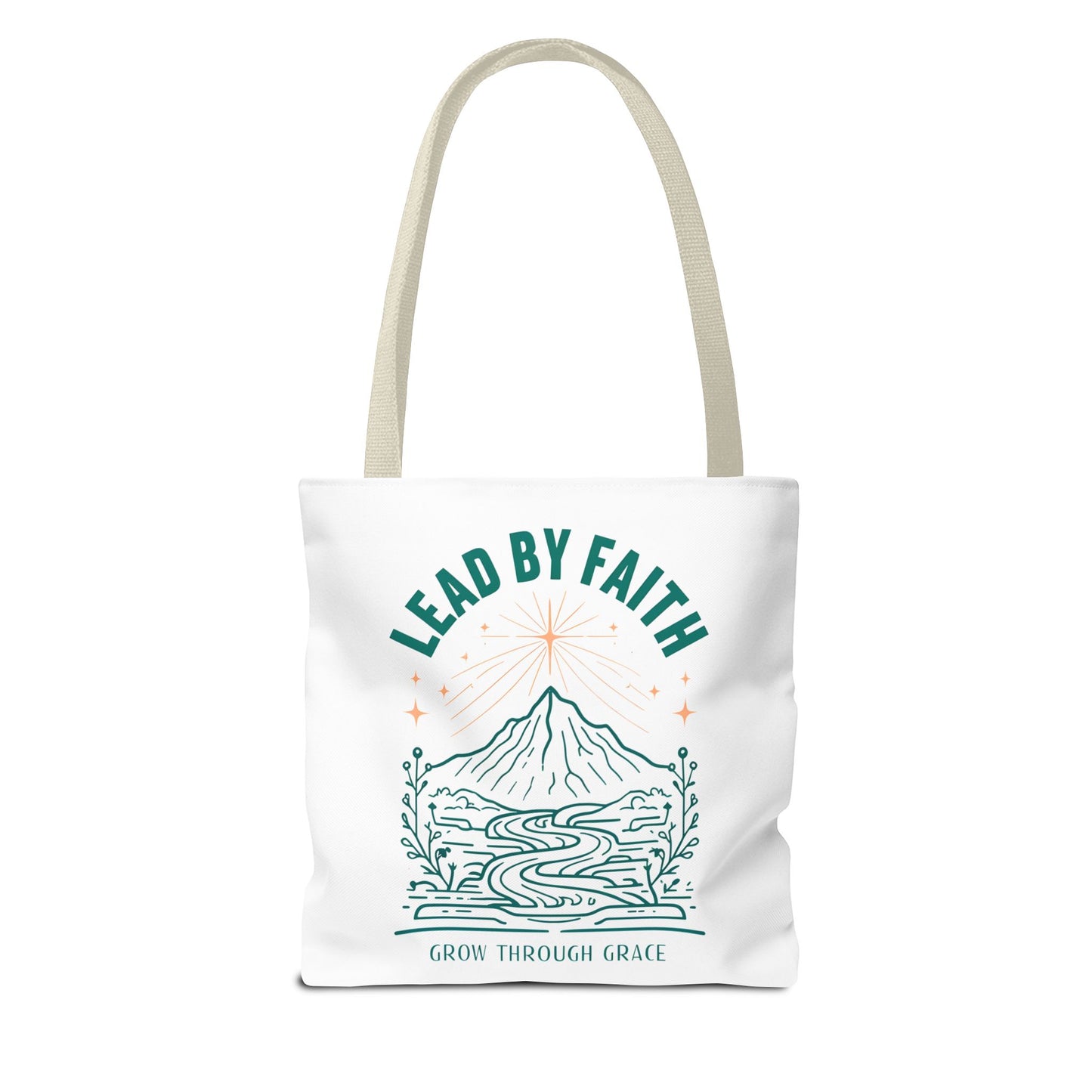 Lead by Faith Tote Bag β Durable Canvas Bag for Everyday Use