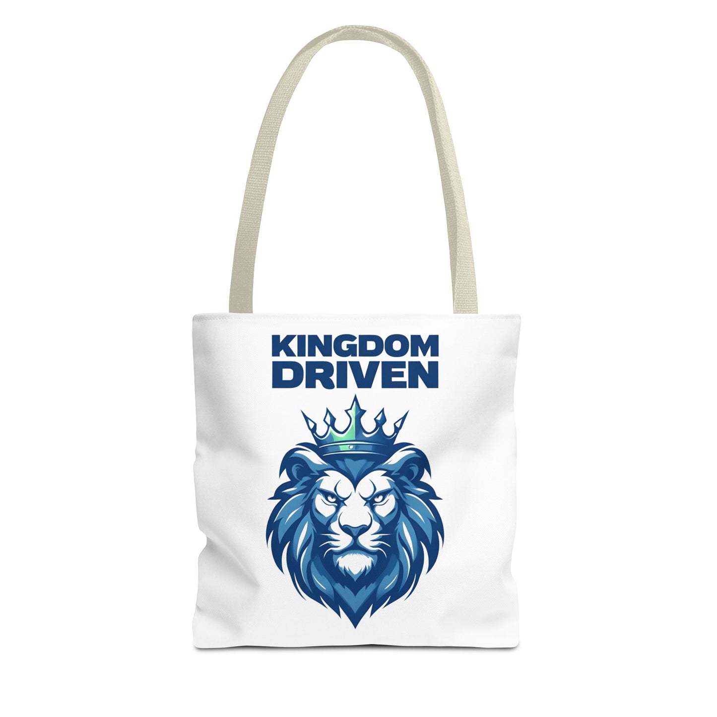 Kingdom Driven Lion Tote Bag β Durable Canvas Bag with Inspirational Design for Everyday Use