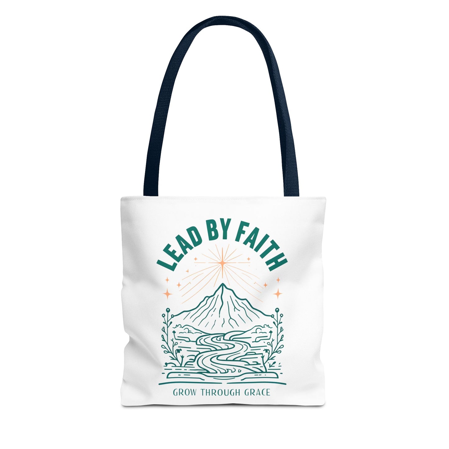 Lead by Faith Tote Bag β Durable Canvas Bag for Everyday Use