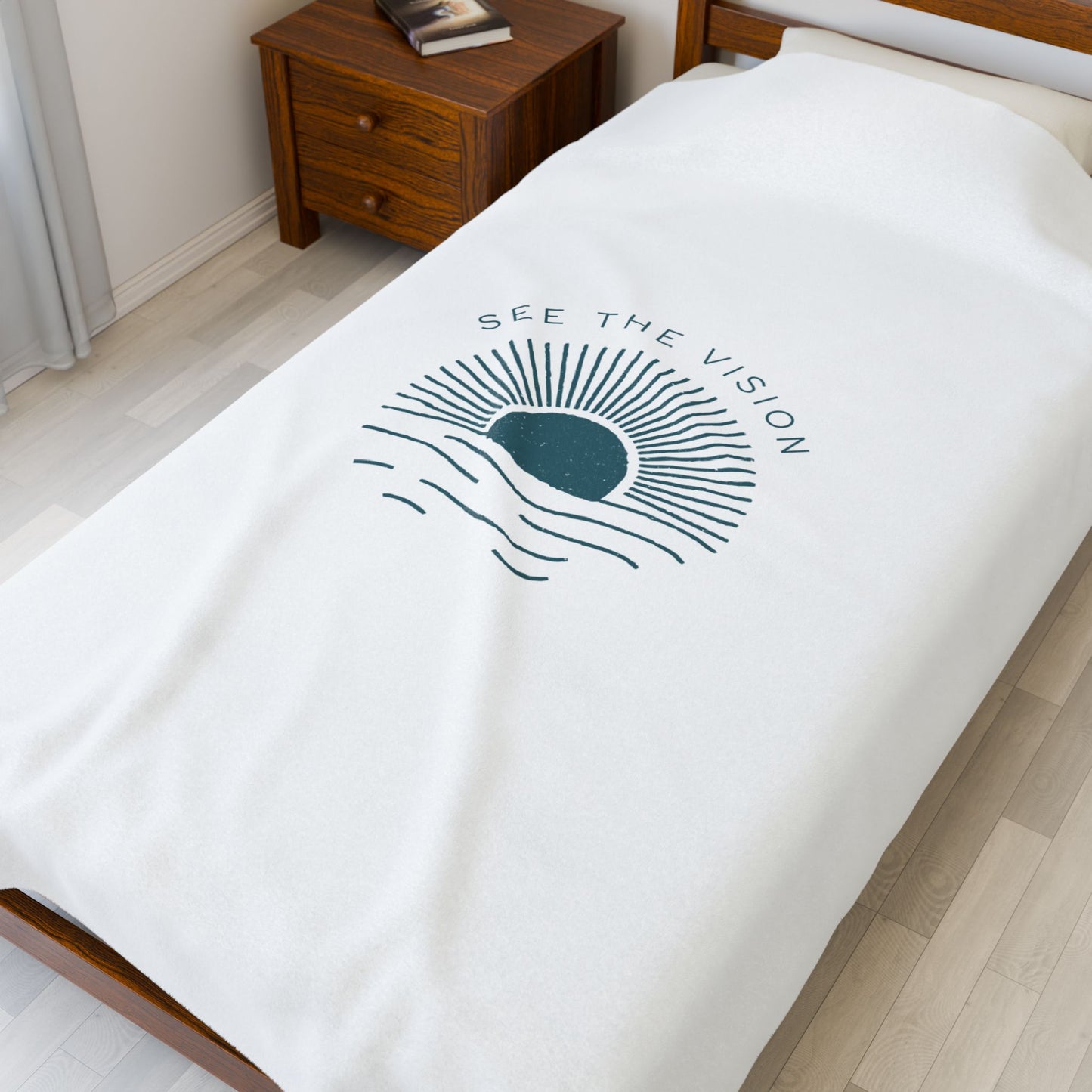 See the Vision Velveteen Plush Blanket – Ultra-Soft, Warm & Durable for Home & Gifts