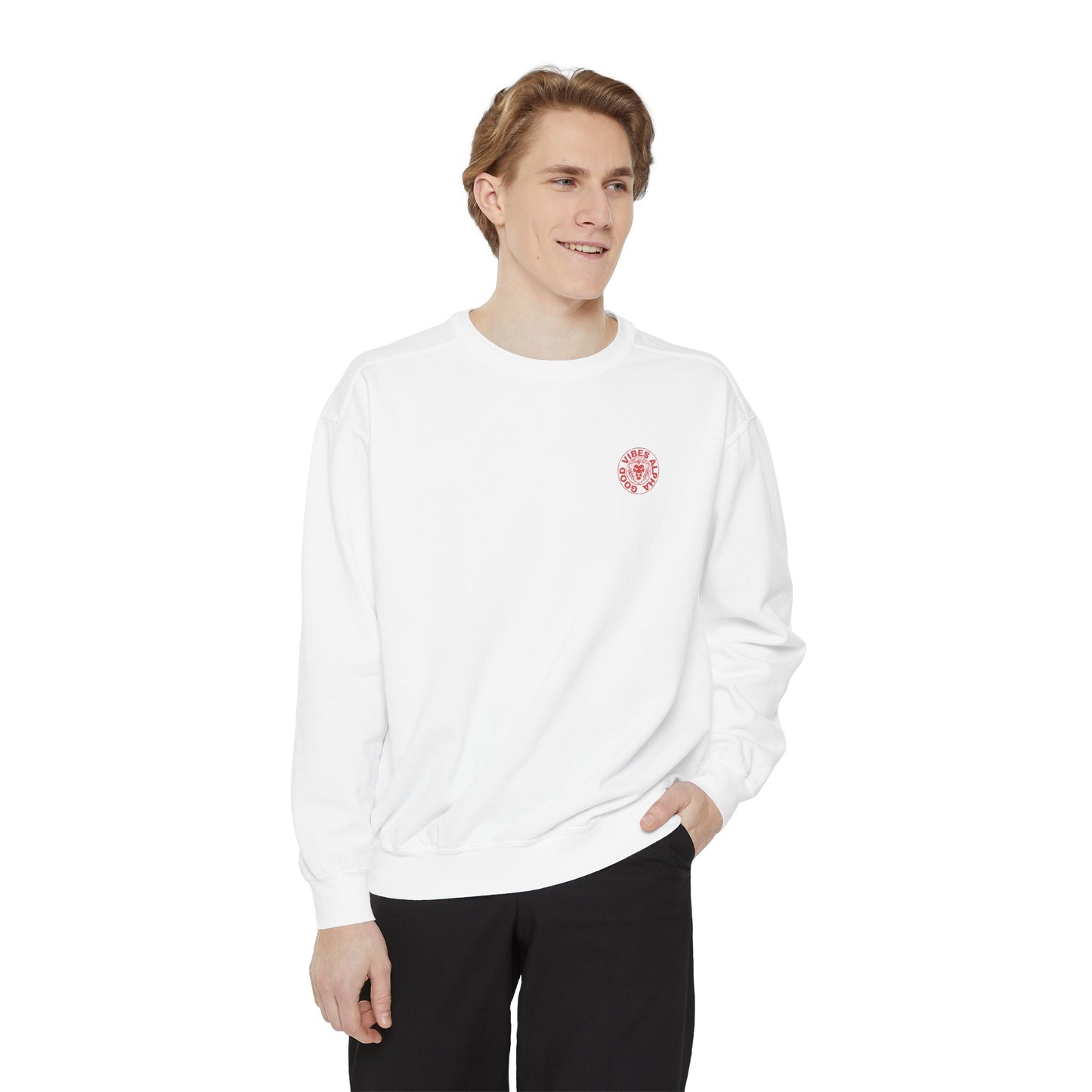 Greatness (Red) Unisex Heavyweight Sweatshirt , Soft, Warm & Durable for Everyday Comfort