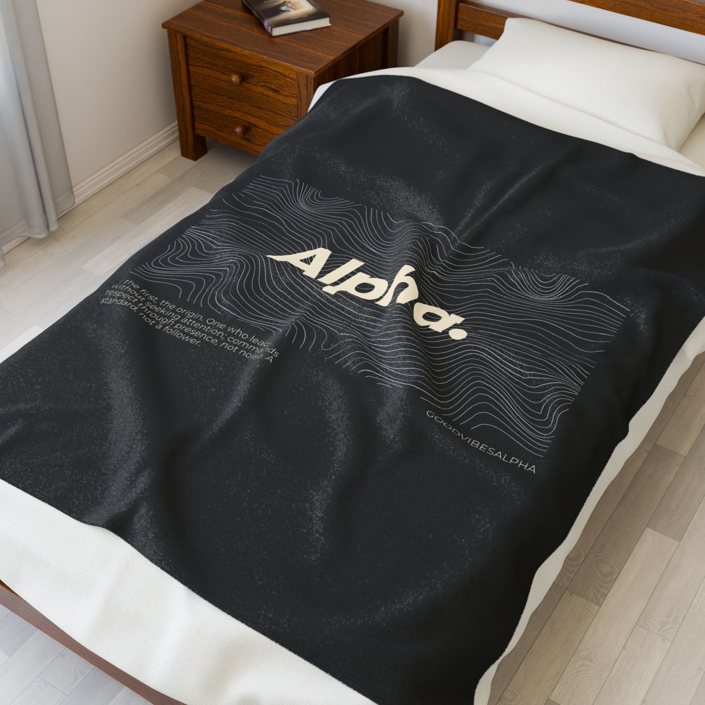 Alpha Waves Plush Blanket (IOB) | Cozy Home Decor, Relaxation Blanket