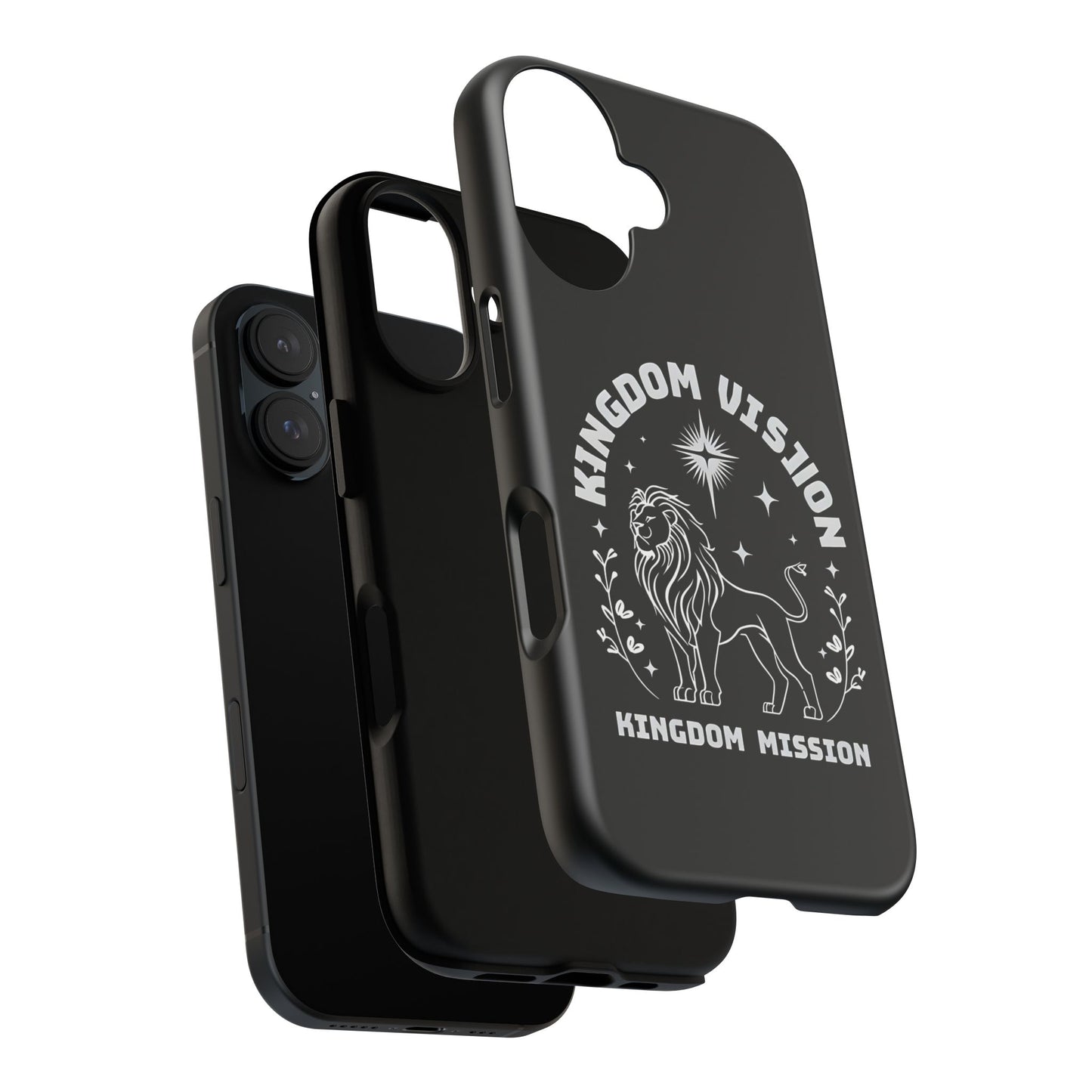 Kingdom Vision Phone Case - Inspirational Lion Design for iPhone 12 to iPhone 16
