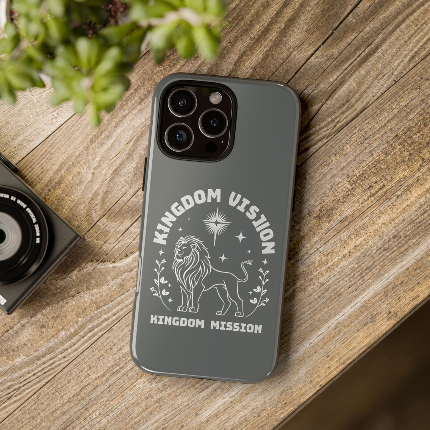 Kingdom Vision Phone Case - Inspirational Lion Design for iPhone 12 to iPhone 16