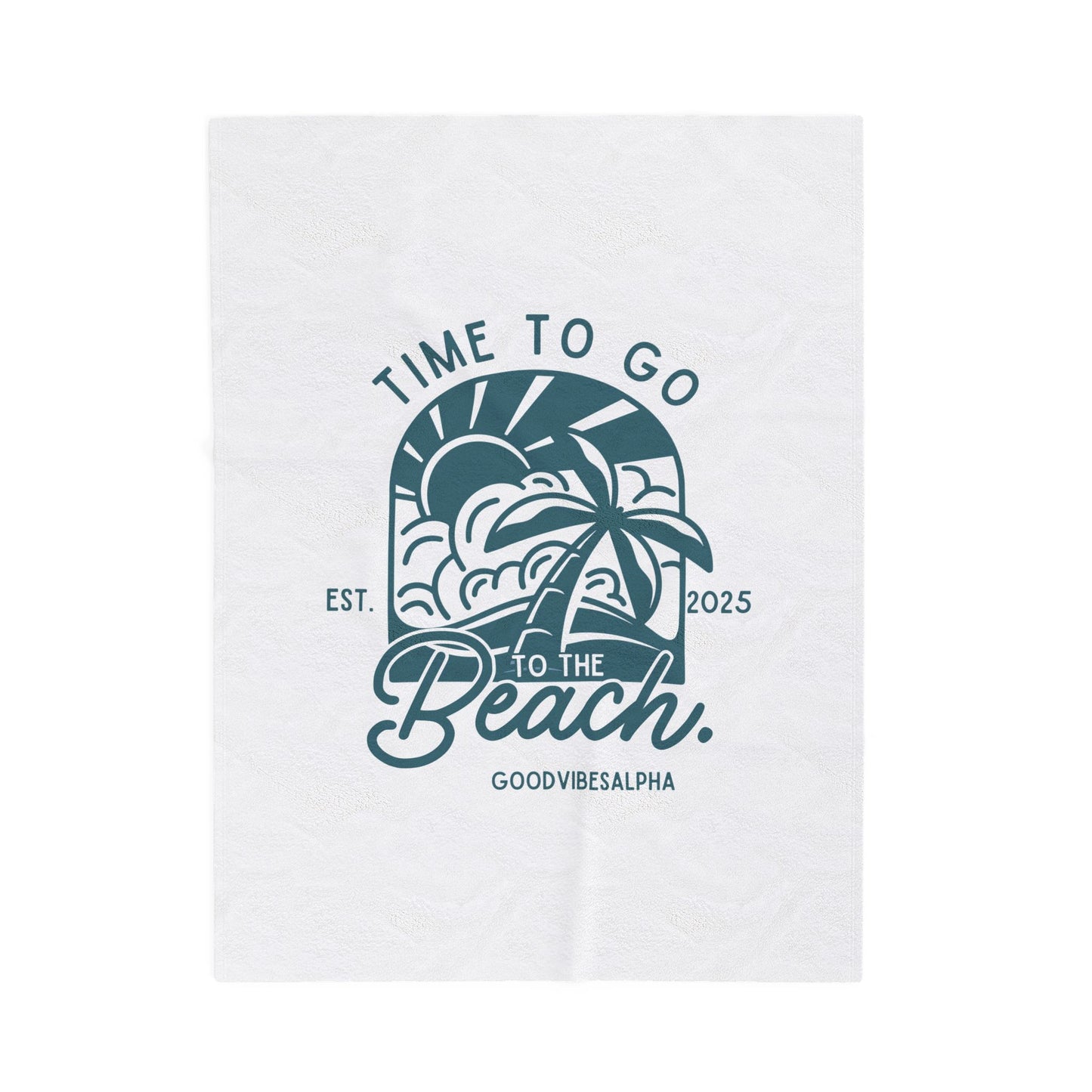 Beach Time Plush Blanket (TOW) | Cozy Home Decor, Relaxation Blanket