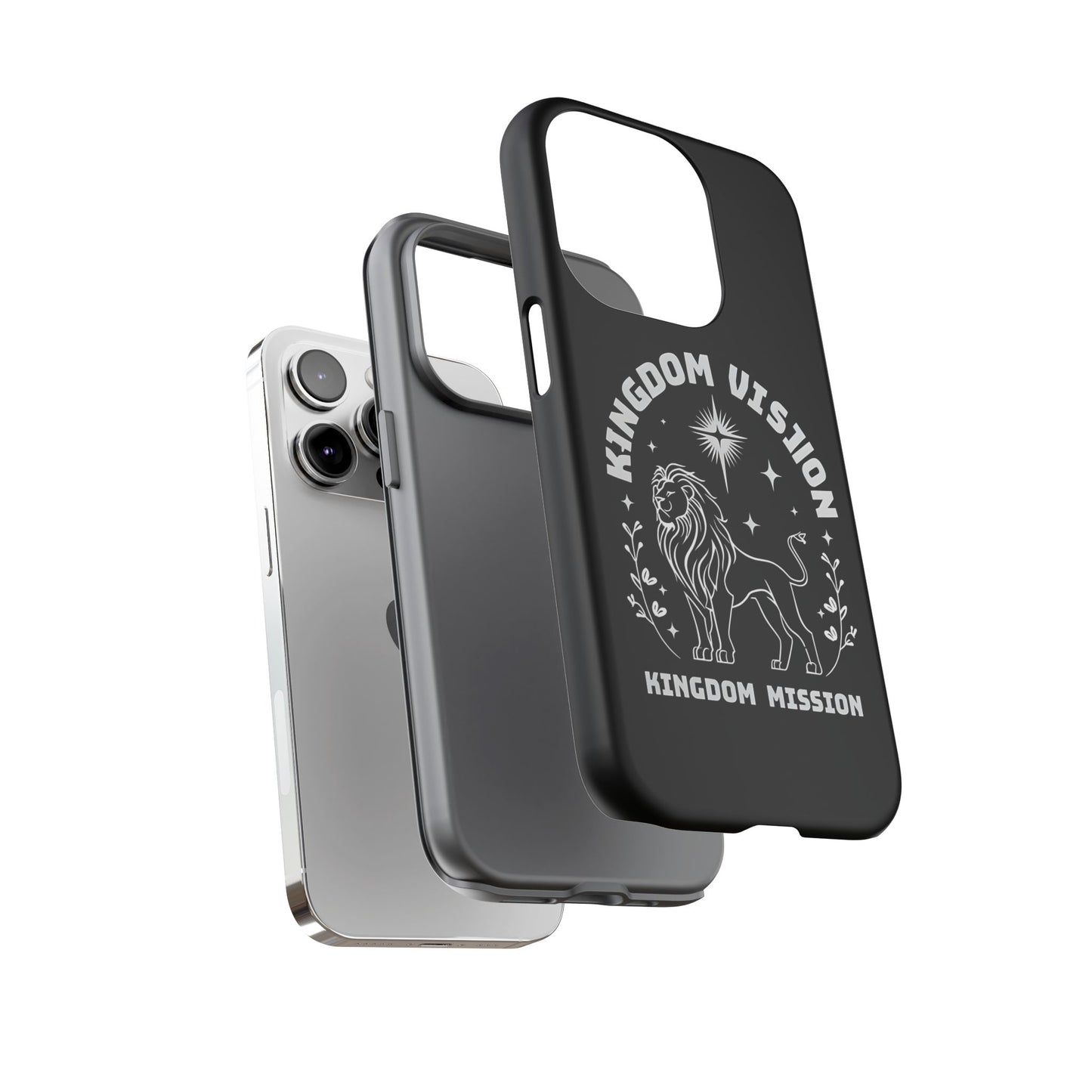 Kingdom Vision Phone Case - Inspirational Lion Design for iPhone 12 to iPhone 16