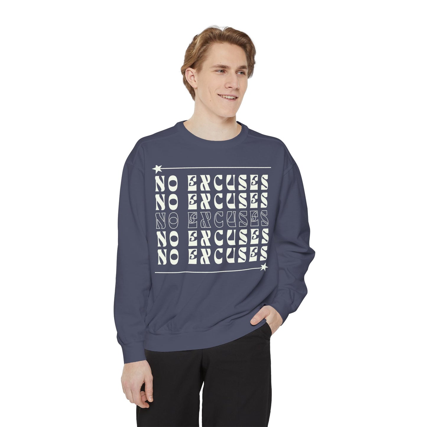 No Excuses Unisex Heavyweight Sweatshirt – Soft, Warm & Durable for Everyday Comfort