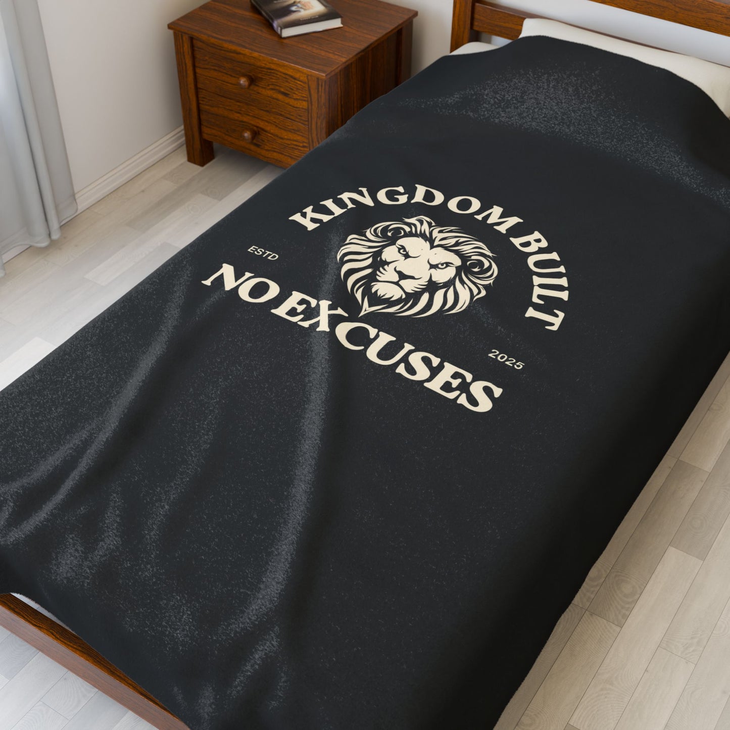 Kingdom Built Velveteen Plush Blanket – Ultra-Soft, Warm & Durable for Home & Gifts