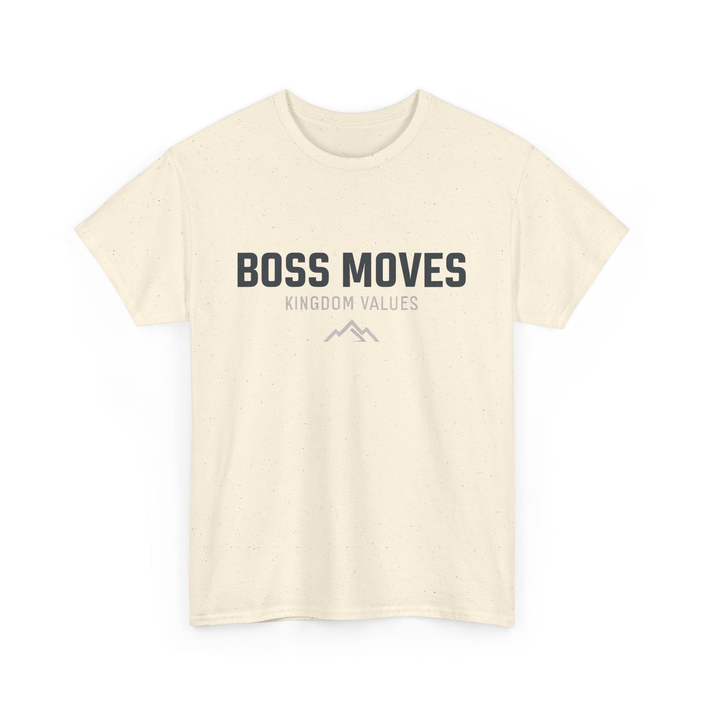 Boss Moves Heavy Cotton T-Shirt β Kingdom Values Unisex Tee for Casual & Everyday Wear
