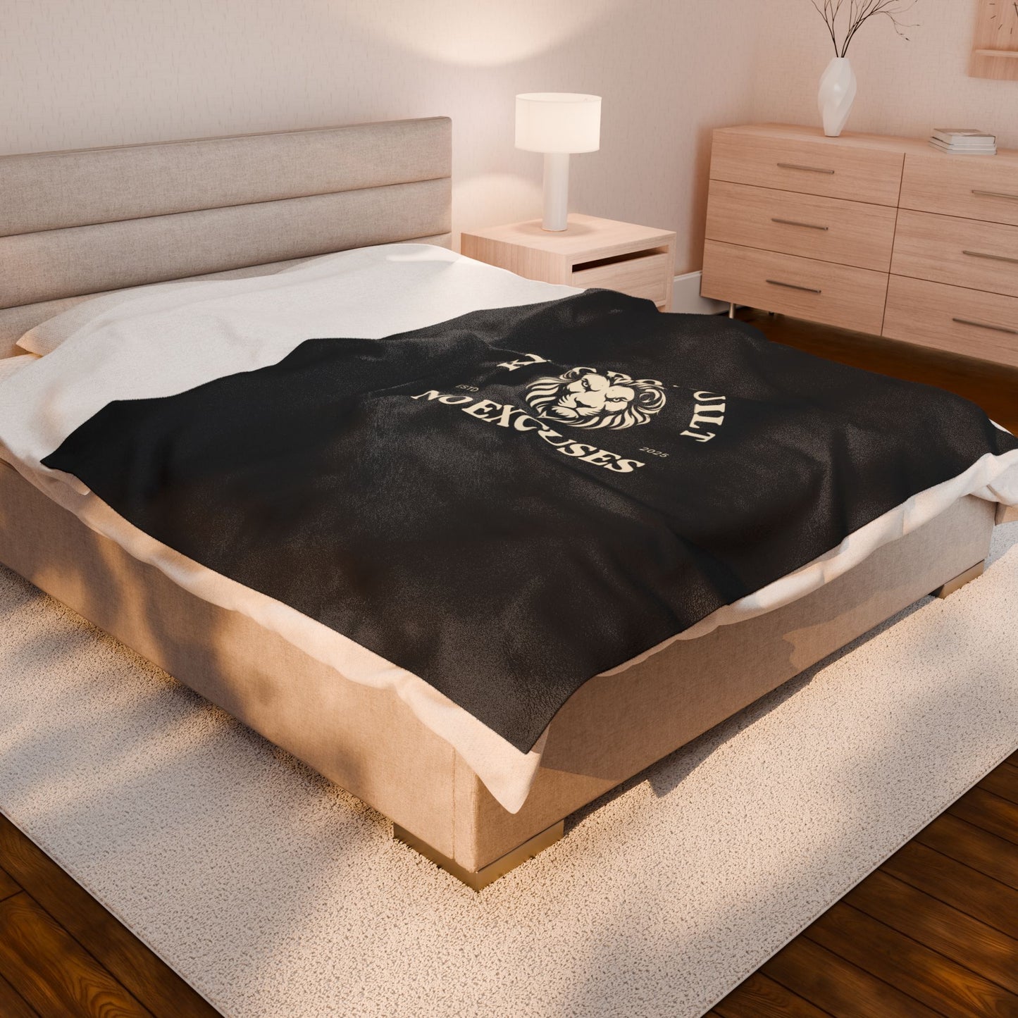 Kingdom Built Velveteen Plush Blanket – Ultra-Soft, Warm & Durable for Home & Gifts
