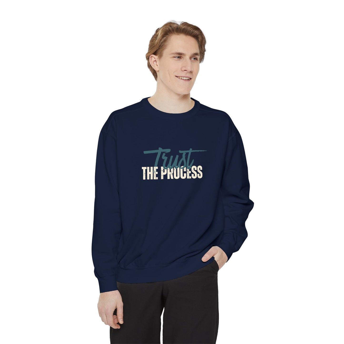 Trust The Process Unisex Heavyweight Sweatshirt , Soft, Warm & Durable for Everyday Comfort
