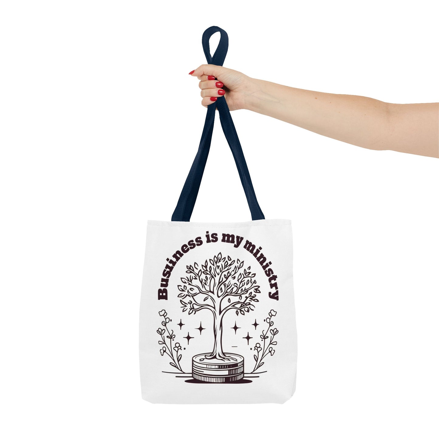 Business is My Ministry Tote Bag β Durable Canvas Bag with Faithful Entrepreneurship Design for Everyday Use