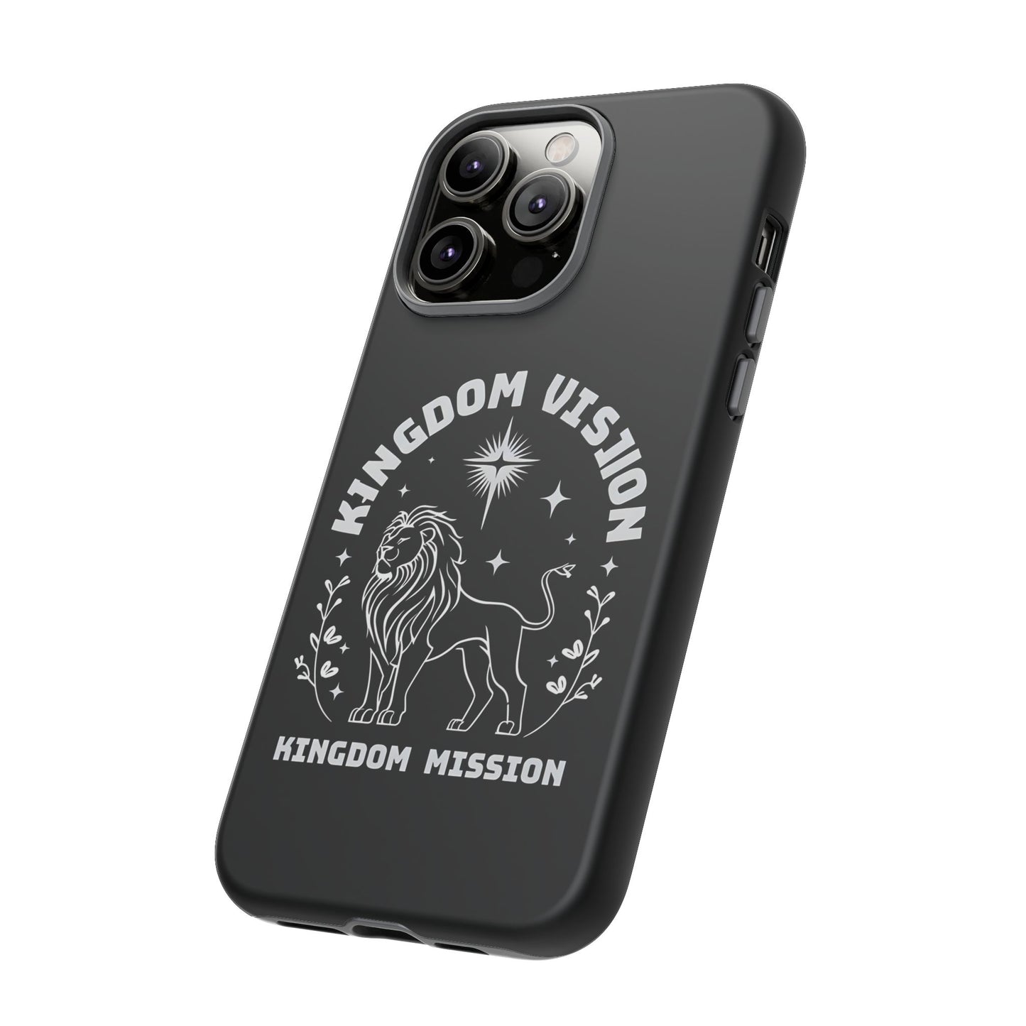 Kingdom Vision Phone Case - Inspirational Lion Design for iPhone 12 to iPhone 16